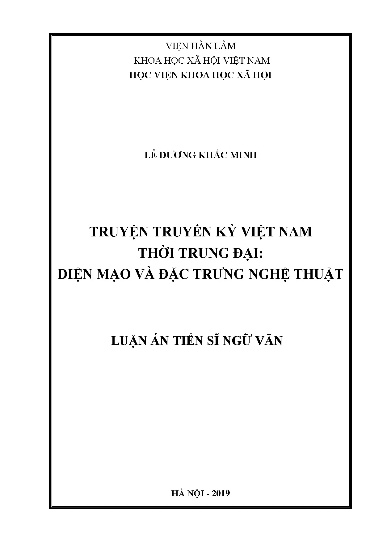 Truyện truyền kỳ Việt Nam: Diện mạo và đặc trưng nghệ thuật