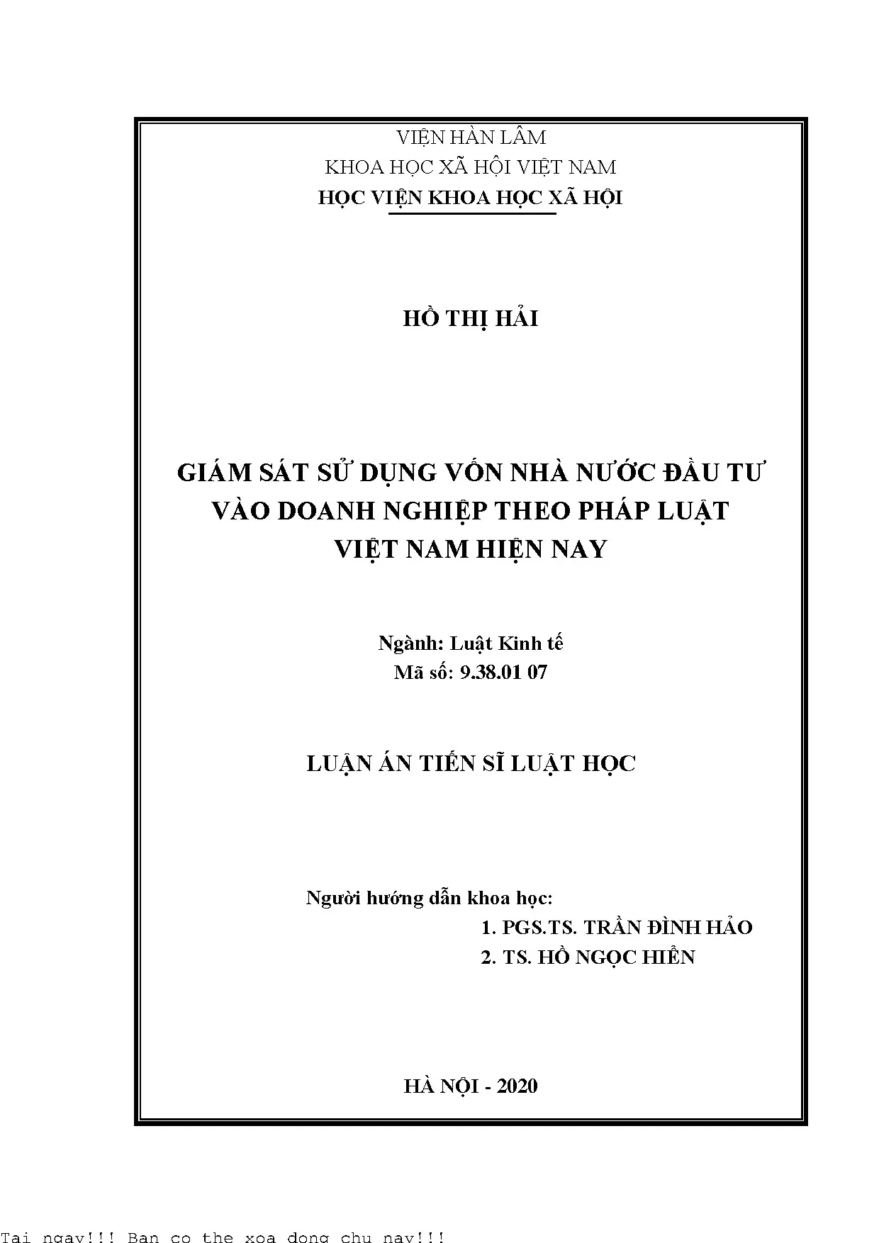 Giám sát vốn nhà nước đầu tư vào doanh nghiệp - Pháp luật Việt Nam