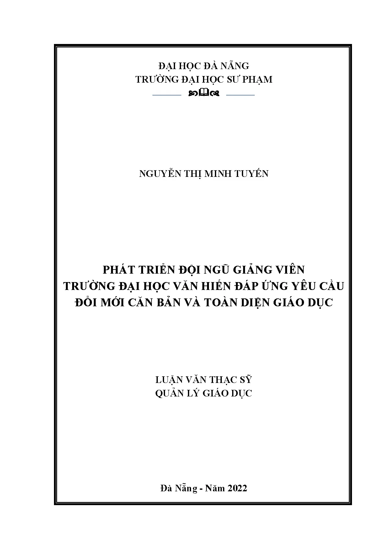 Phát triển đội ngũ giảng viên đại học Văn Hiến đáp ứng đổi mới giáo dục