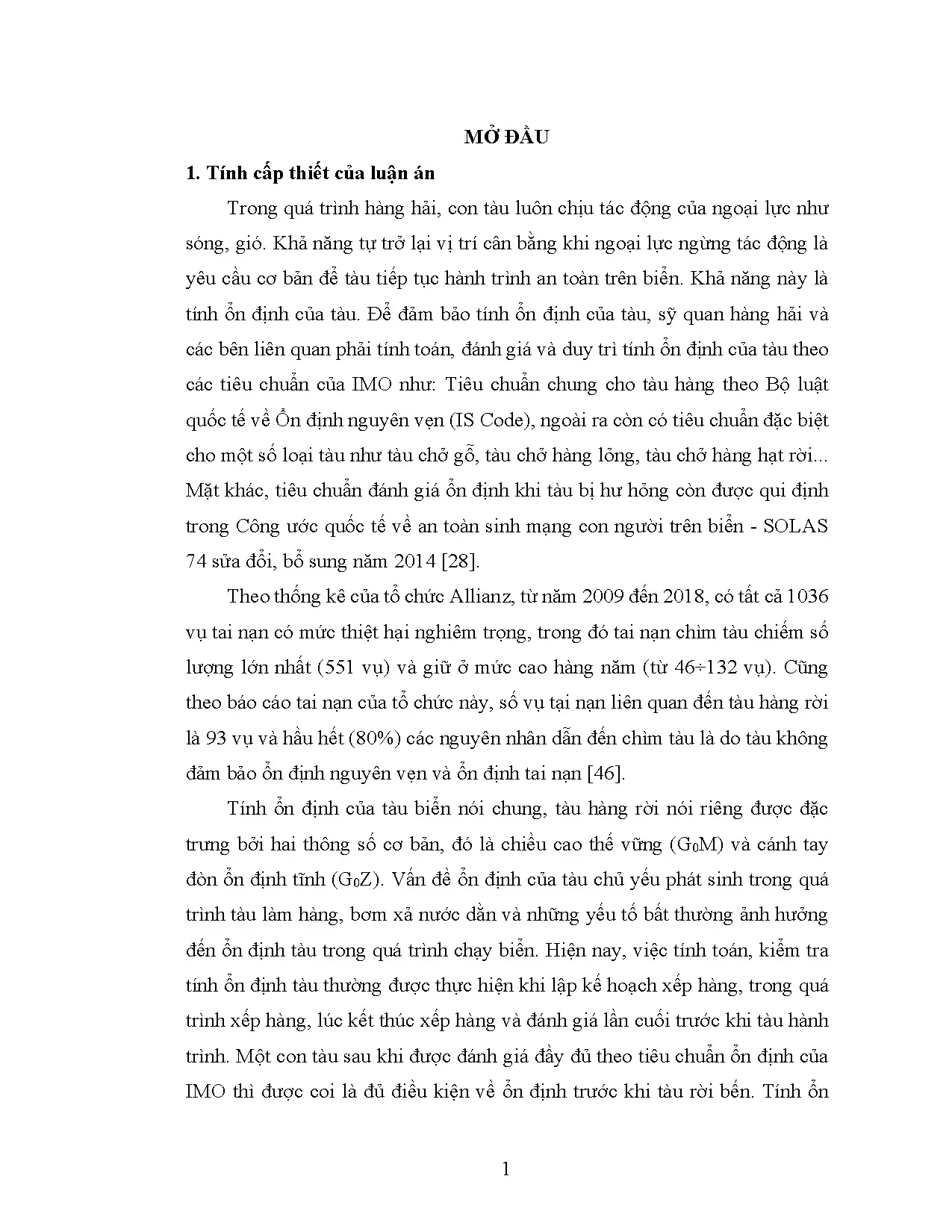 Hệ thống thông báo ổn định thời gian thực cho tàu hàng rời