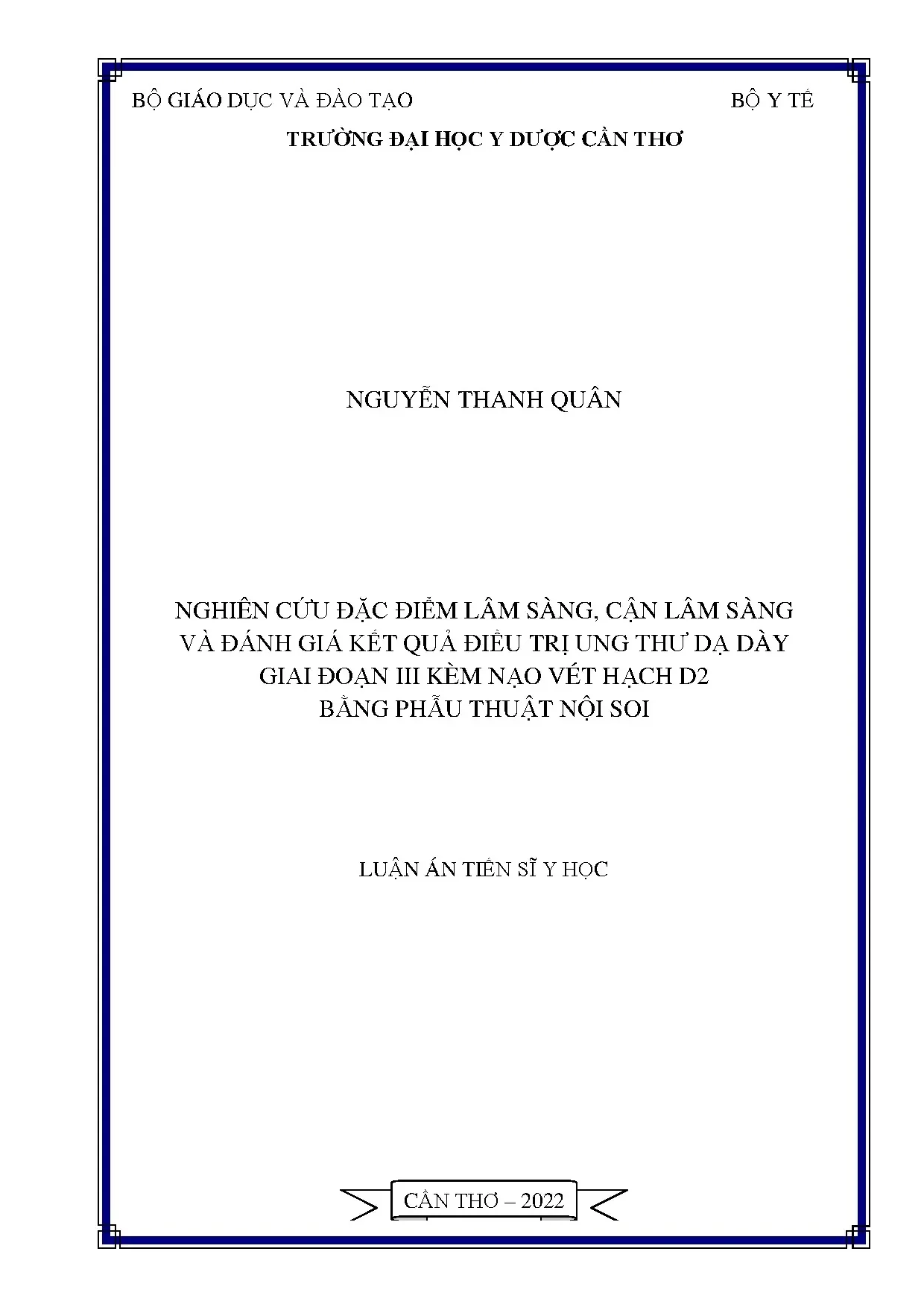 Nghiên cứu ung thư dạ dày giai đoạn III