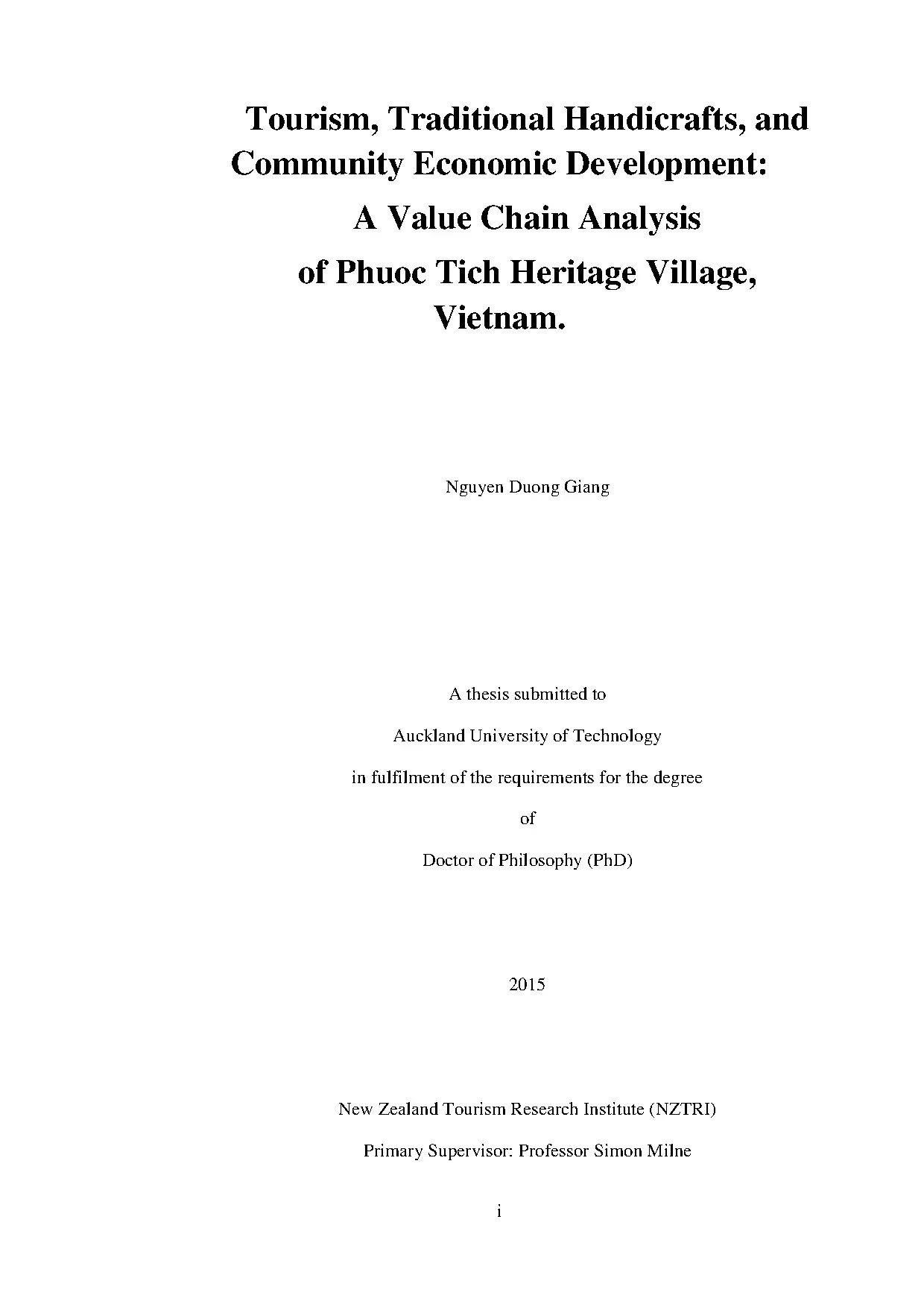 Phân tích chuỗi giá trị du lịch làng nghề Phước Tích, Việt Nam