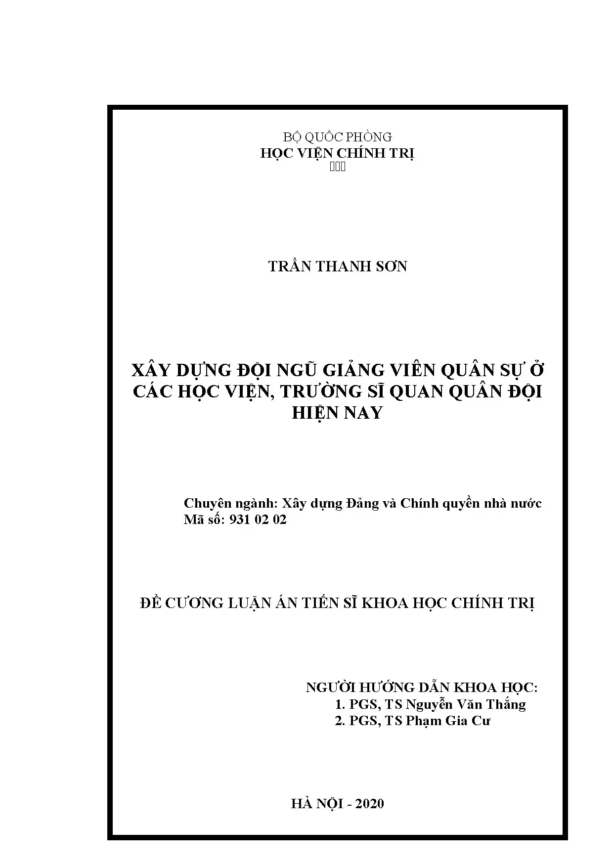 Xây dựng đội ngũ giảng viên quân sự tại các học viện quân đội