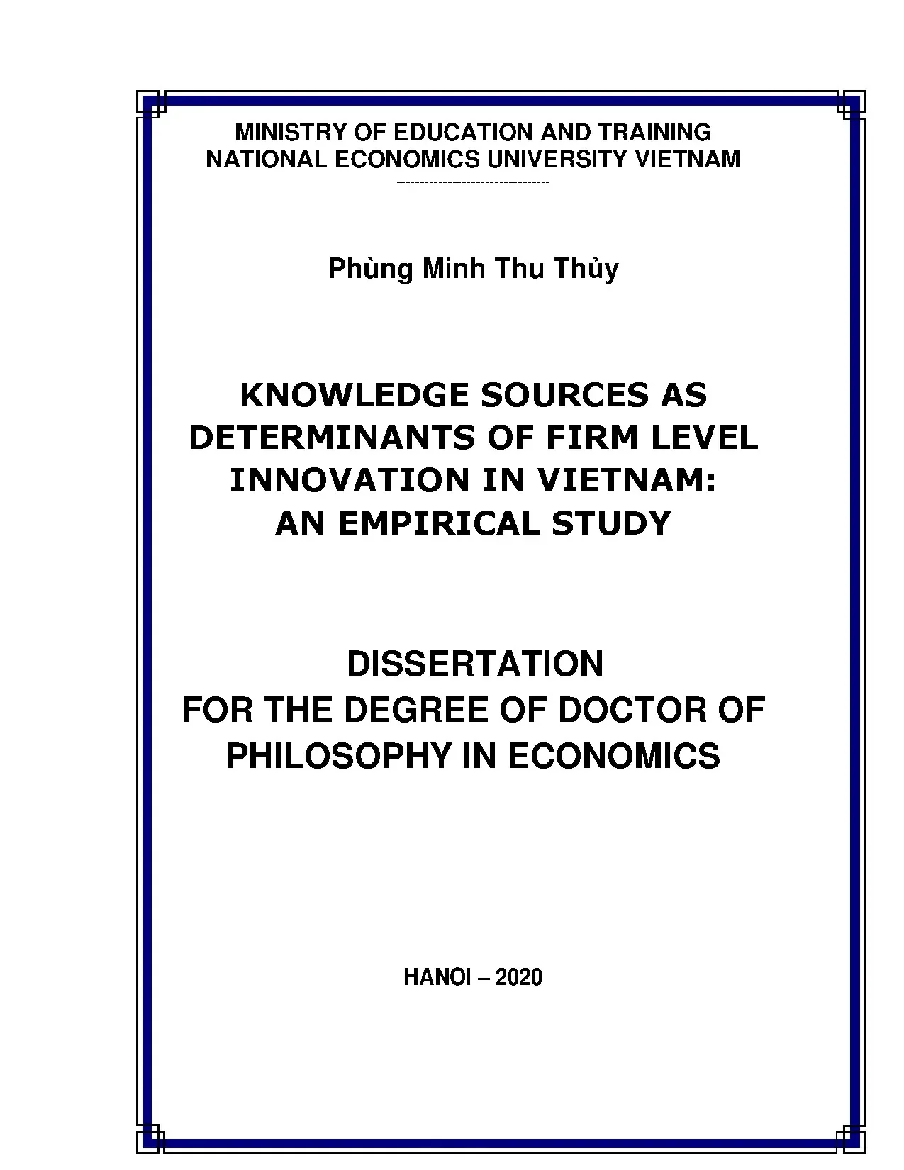 Nhân tố ảnh hưởng đổi mới sáng tạo ở doanh nghiệp Việt Nam