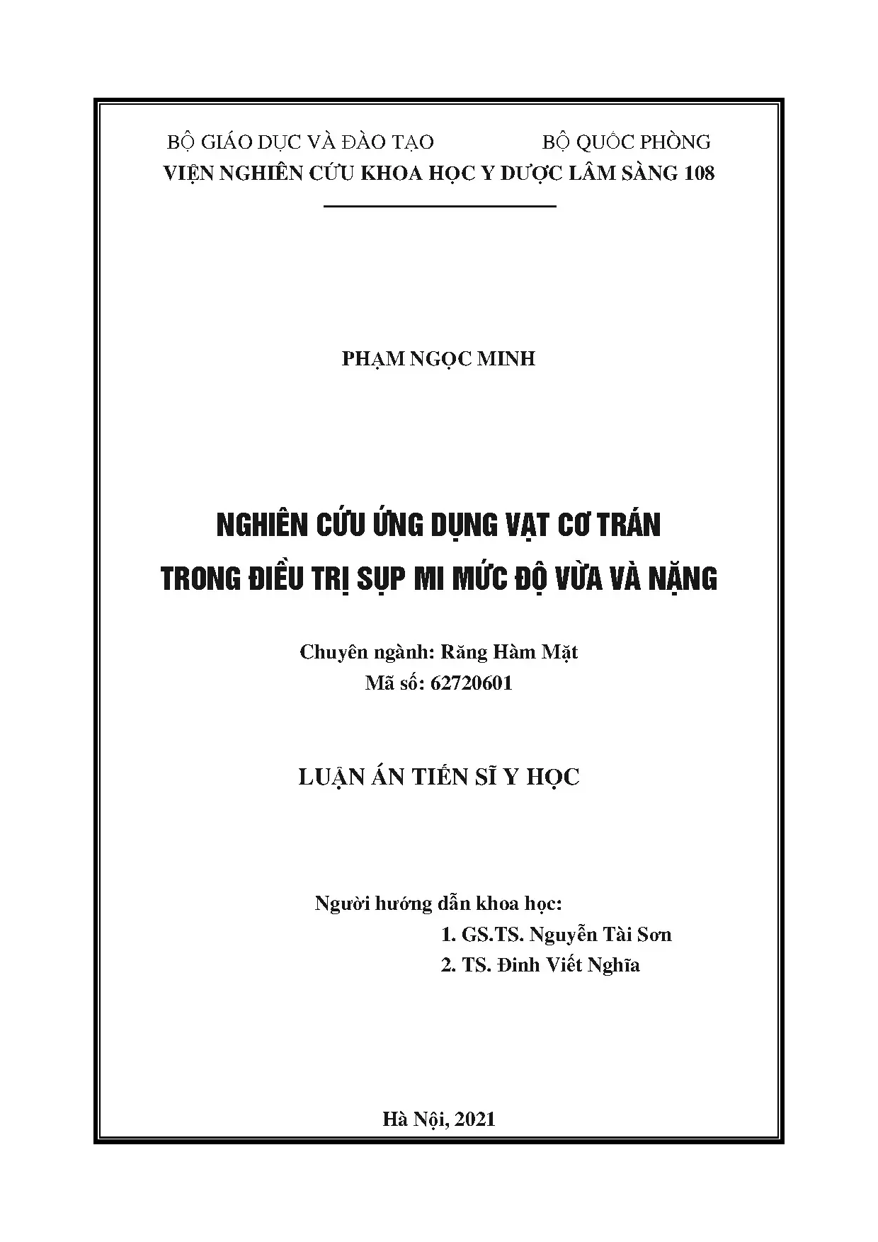 Ứng dụng vạt cơ trán điều trị sụp mi mức độ vừa và nặng