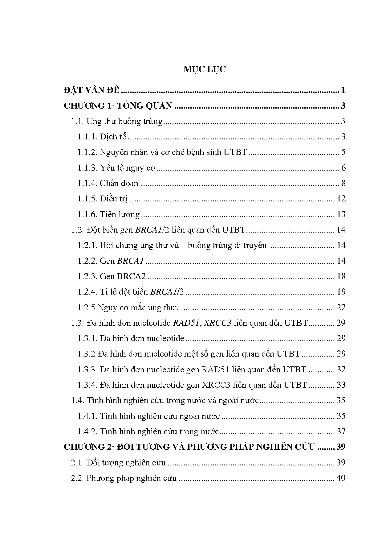 Đa hình SNP và đột biến BRCA1/2 trong ung thư buồng trứng