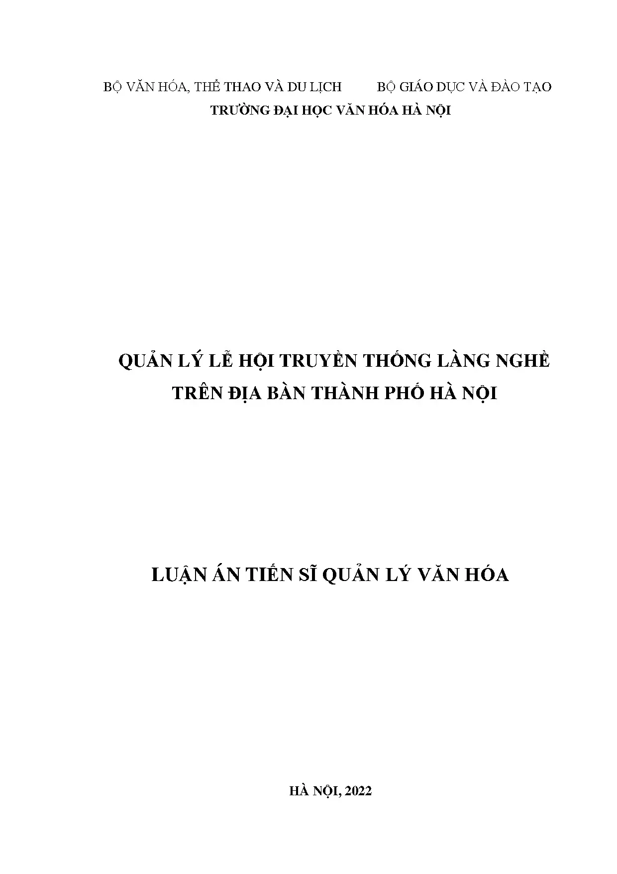 Quản lý lễ hội truyền thống làng nghề tại Hà Nội hiệu quả