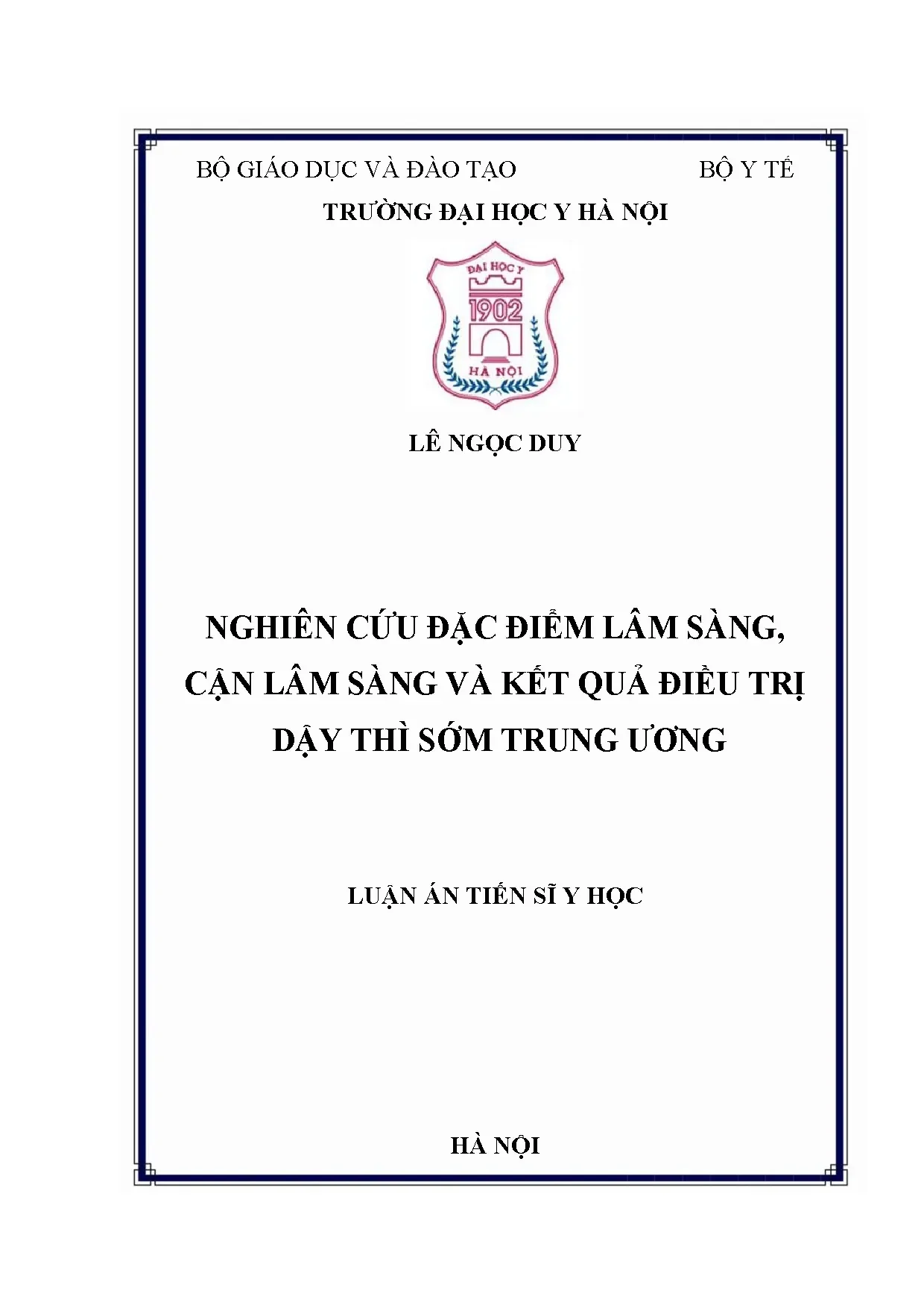 Đặc điểm lâm sàng cận lâm sàng và kết quả điều trị dậy thì sớm trung ương