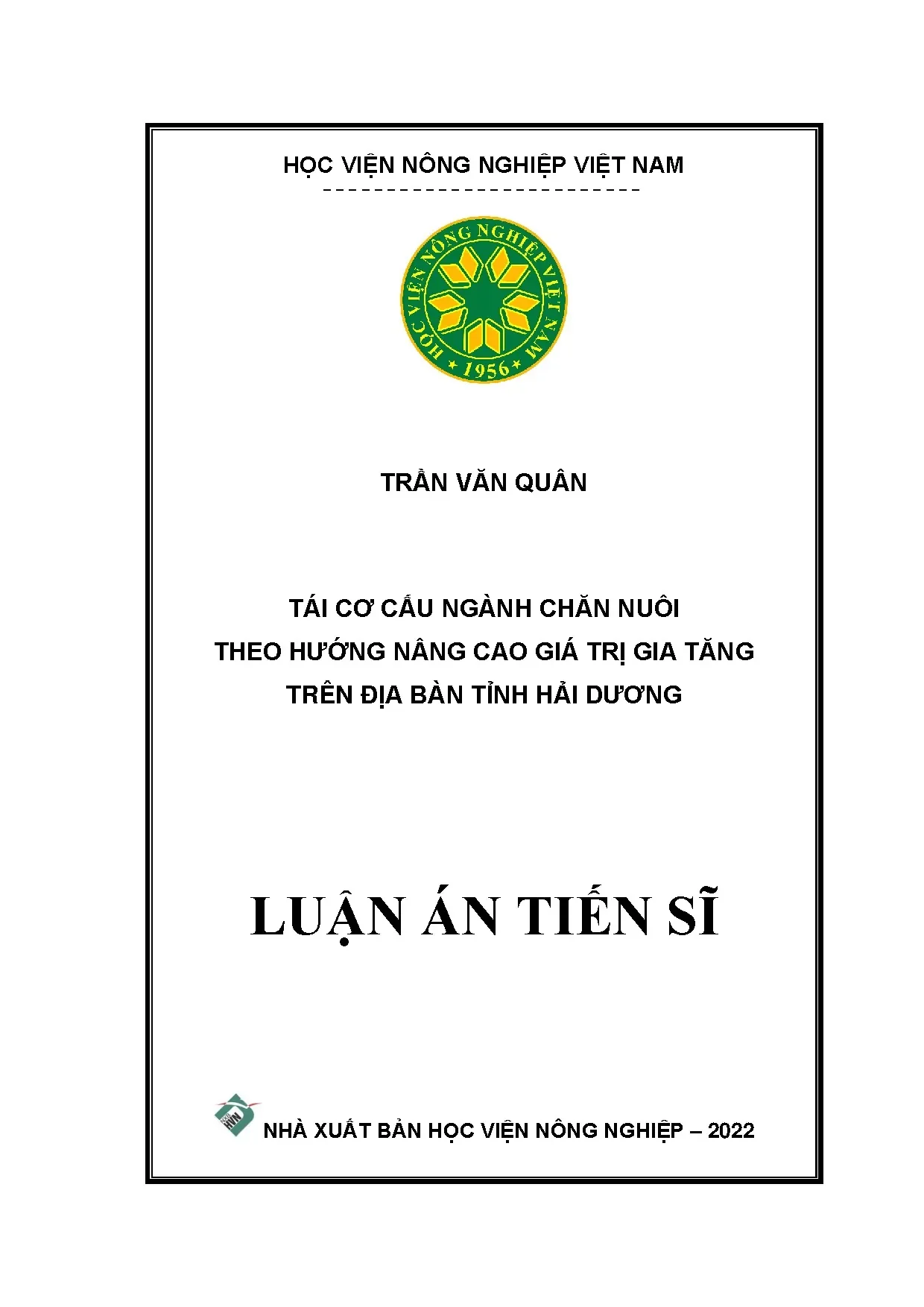 Tái cơ cấu ngành chăn nuôi nâng cao giá trị gia tăng Hải Dương