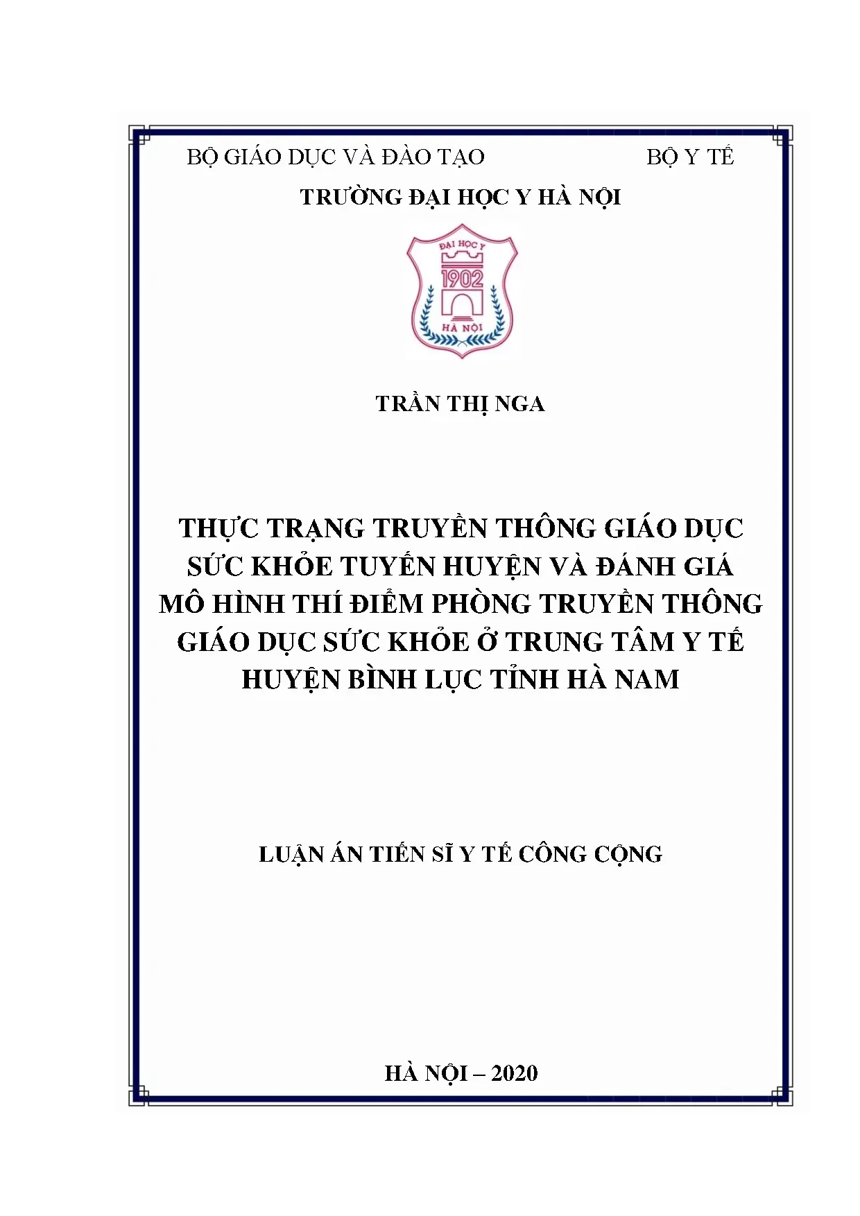 Truyền thông GDSK tuyến huyện: Thực trạng & mô hình Bình Lục