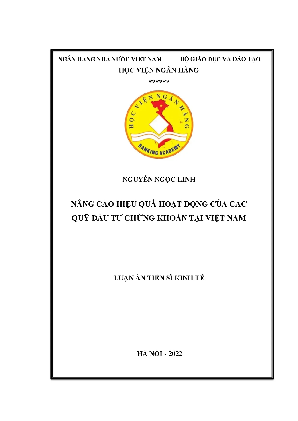 Nâng cao hiệu quả hoạt động quỹ đầu tư chứng khoán tại Việt Nam