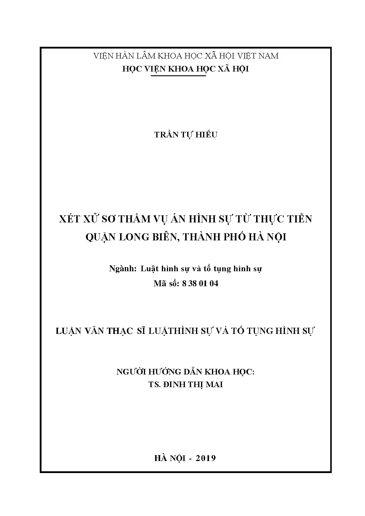 Xét xử sơ thẩm vụ án hình sự tại quận Long Biên, Hà Nội