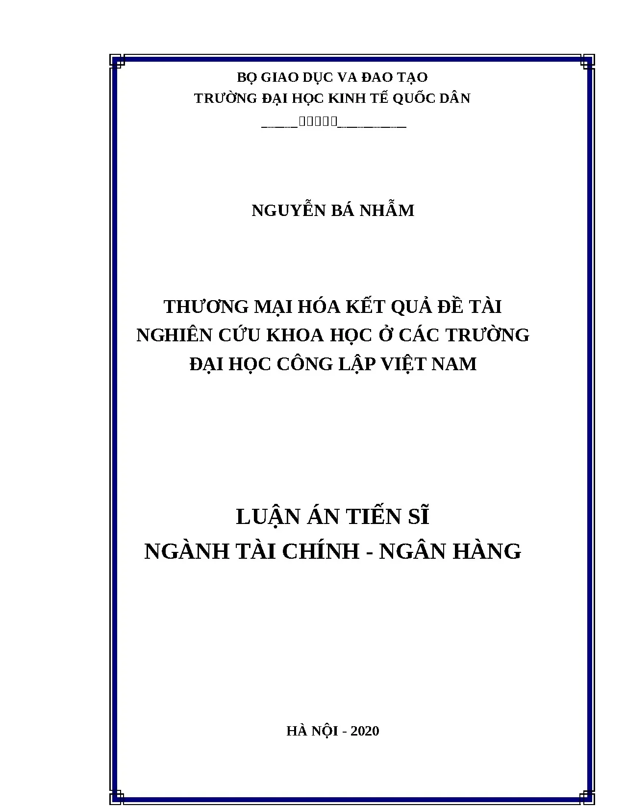 Thương mại hóa kết quả nghiên cứu khoa học tại đại học công lập