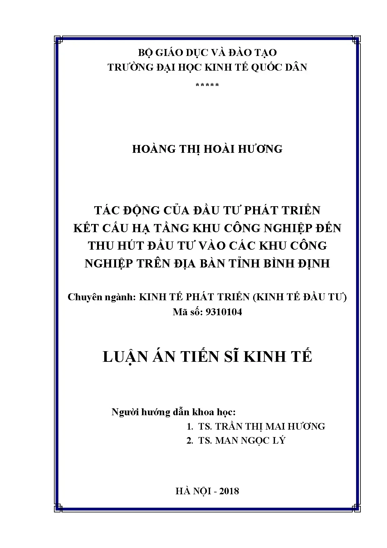 Tác động đầu tư hạ tầng KCN đến thu hút đầu tư tỉnh Bình Định