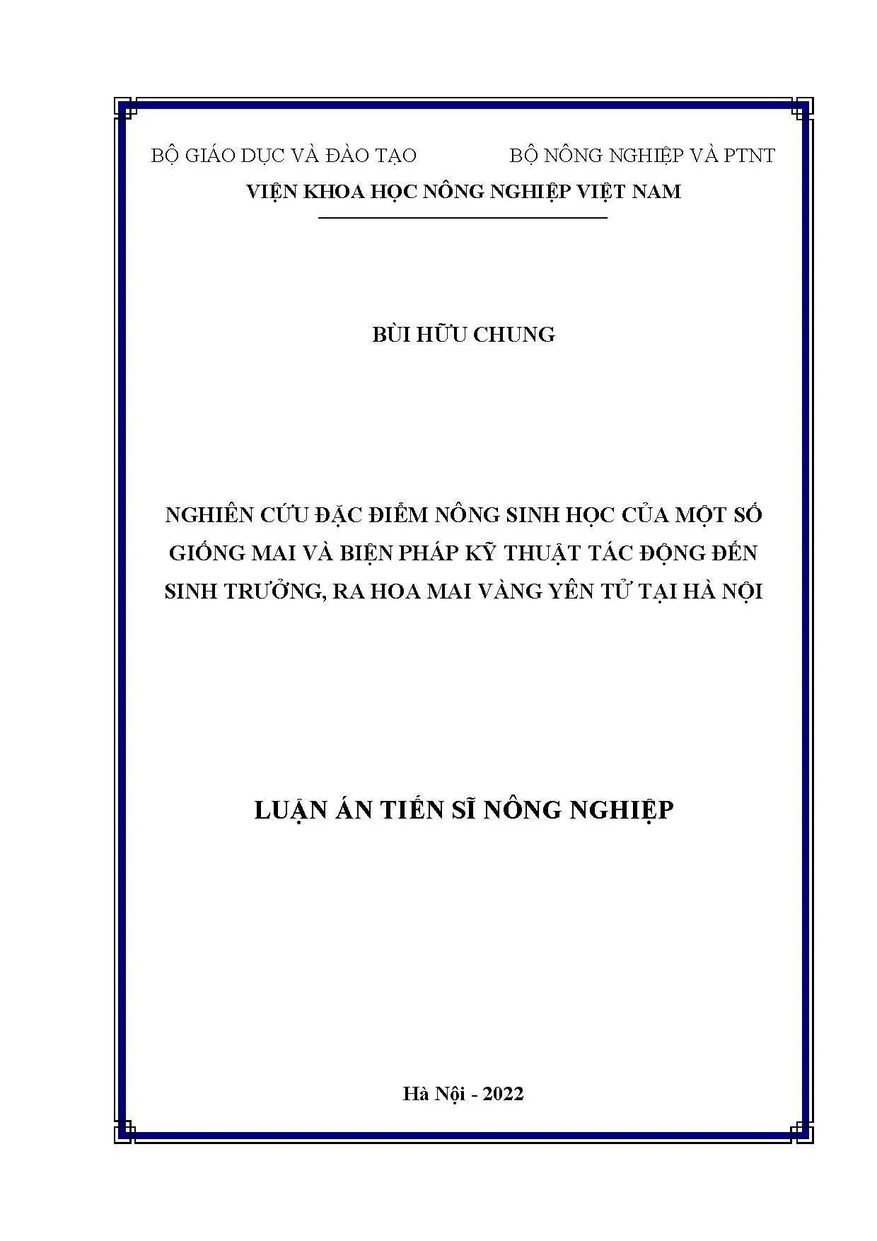 Nghiên cứu Mai vàng Yên Tử tại Hà Nội: Sinh trưởng và ra hoa Tết