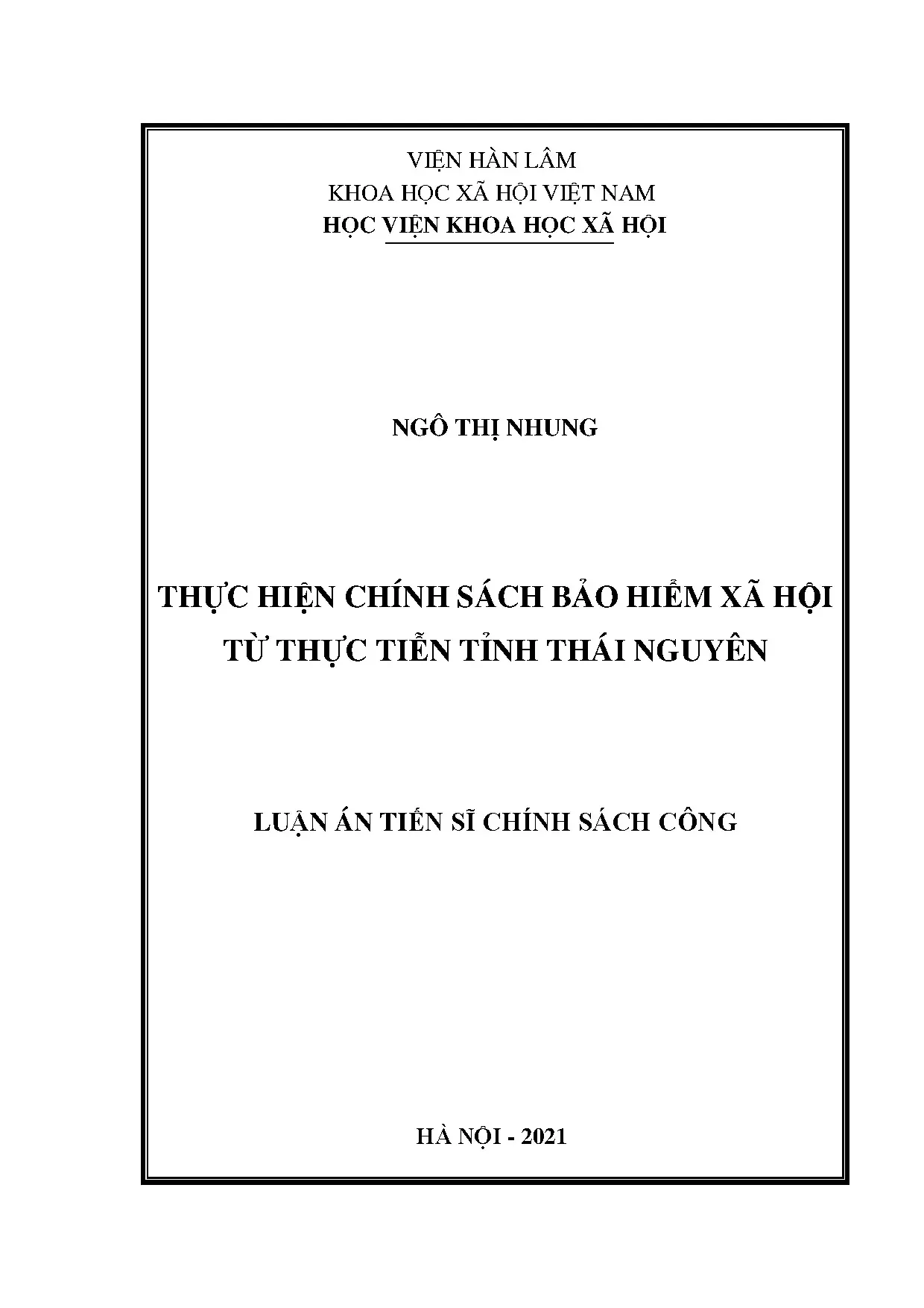 Thực hiện chính sách bảo hiểm xã hội từ thực tiễn tỉnh Thái Nguyên