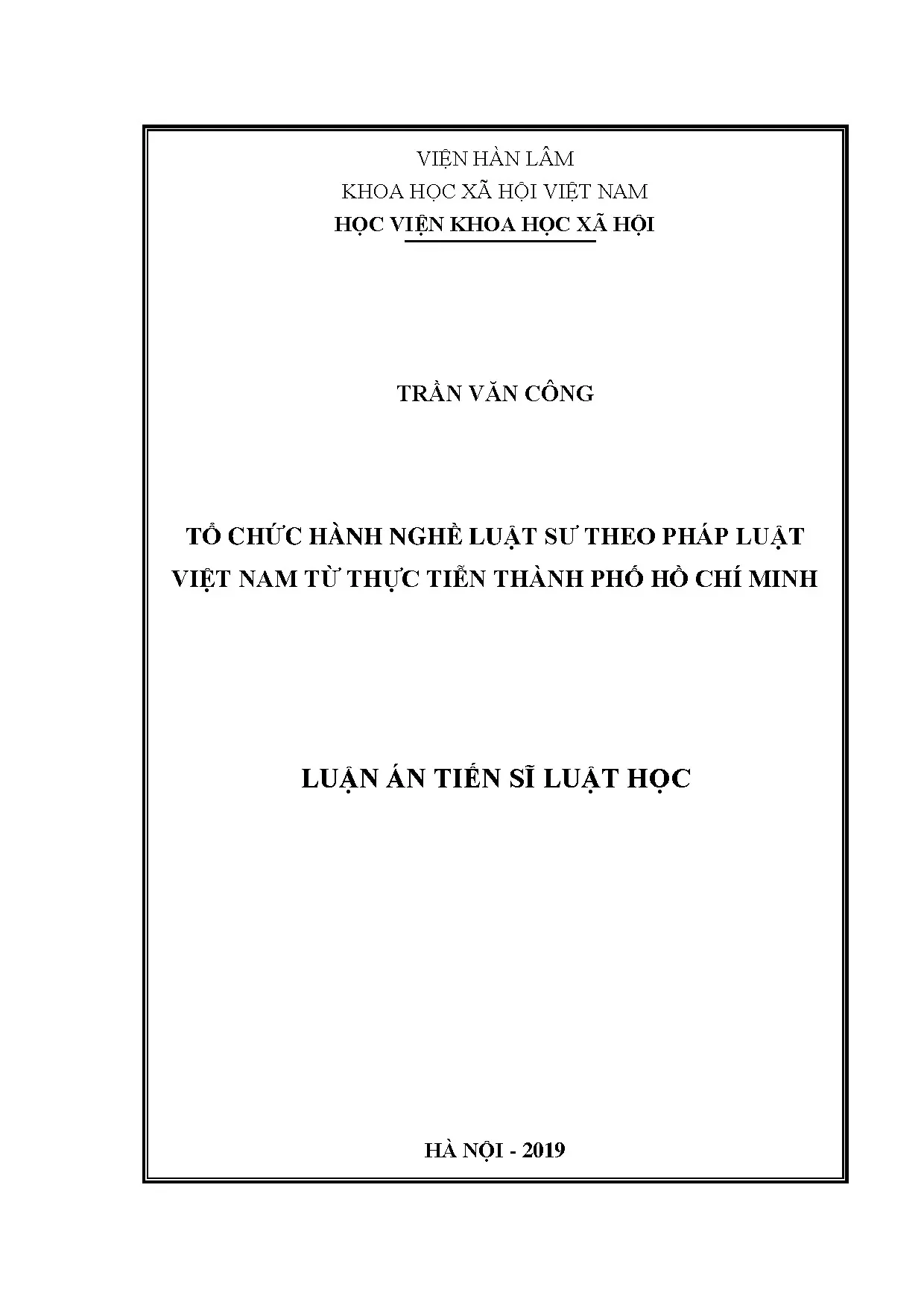 Tổ chức hành nghề luật sư Việt Nam: Thực tiễn TP.HCM