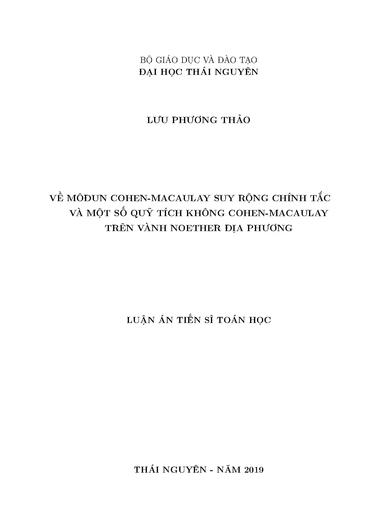 Môđun Cohen-Macaulay suy rộng chính tắc trên vành Noether