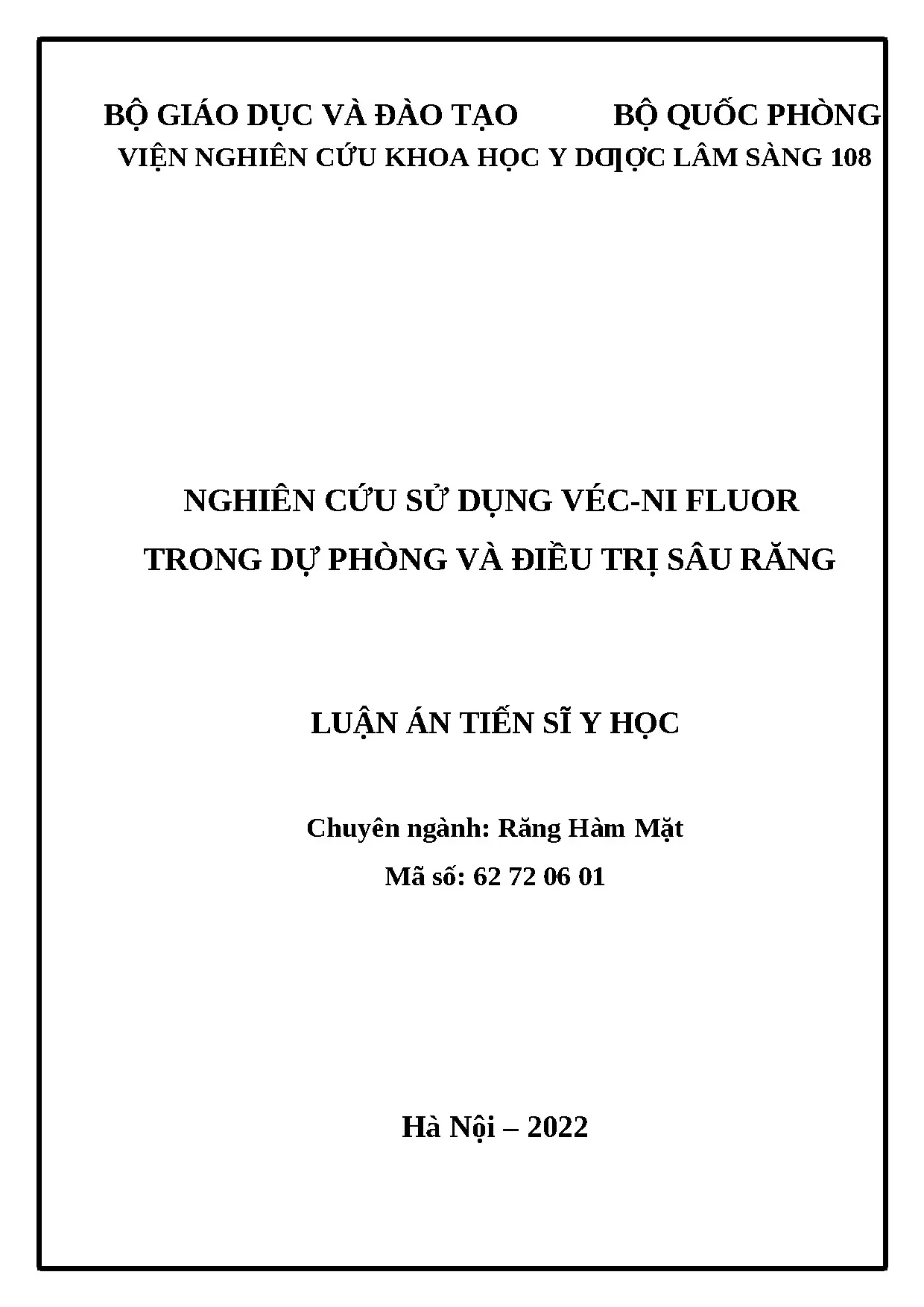 Véc-ni fluor trong dự phòng và điều trị sâu răng: nghiên cứu toàn diện