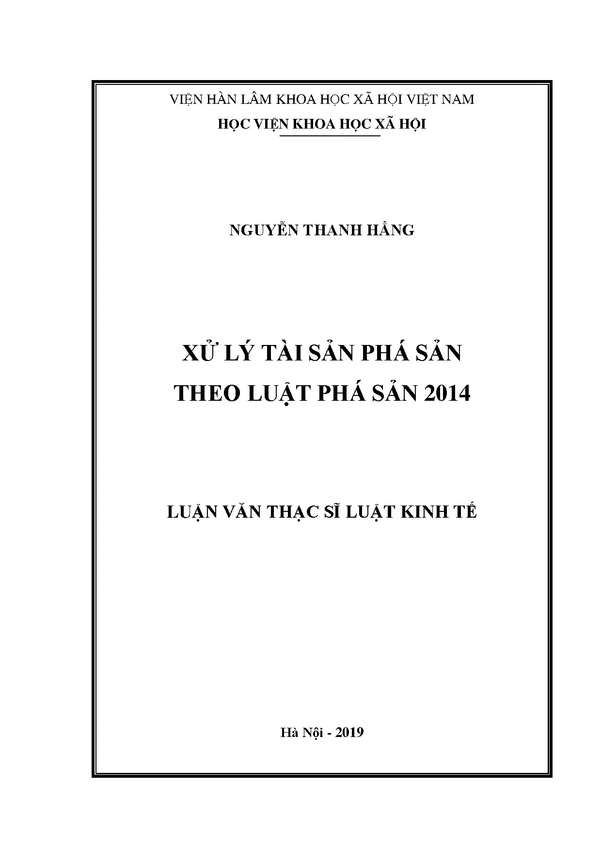 Xử lý tài sản phá sản theo Luật Phá sản 2014 Việt Nam