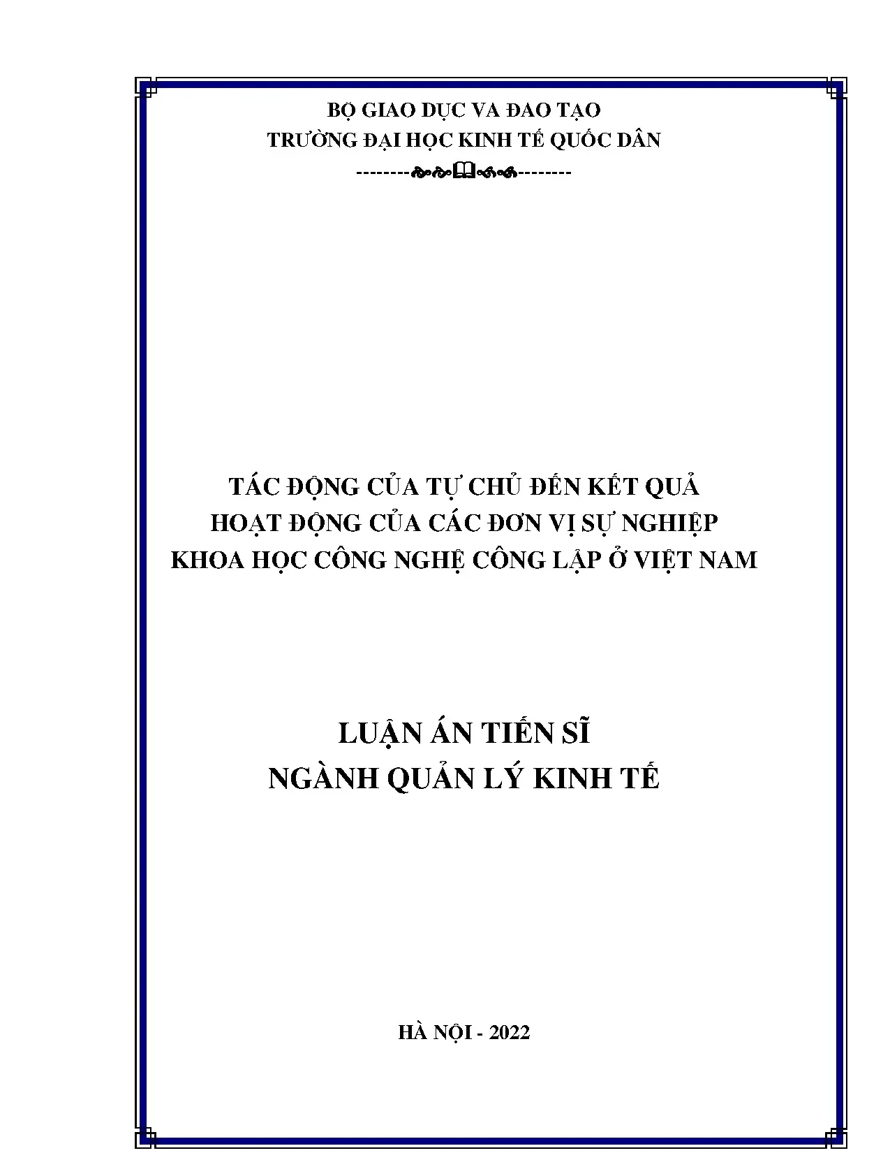 Tác động của tự chủ đến hoạt động các đơn vị sự nghiệp KHCN công lập