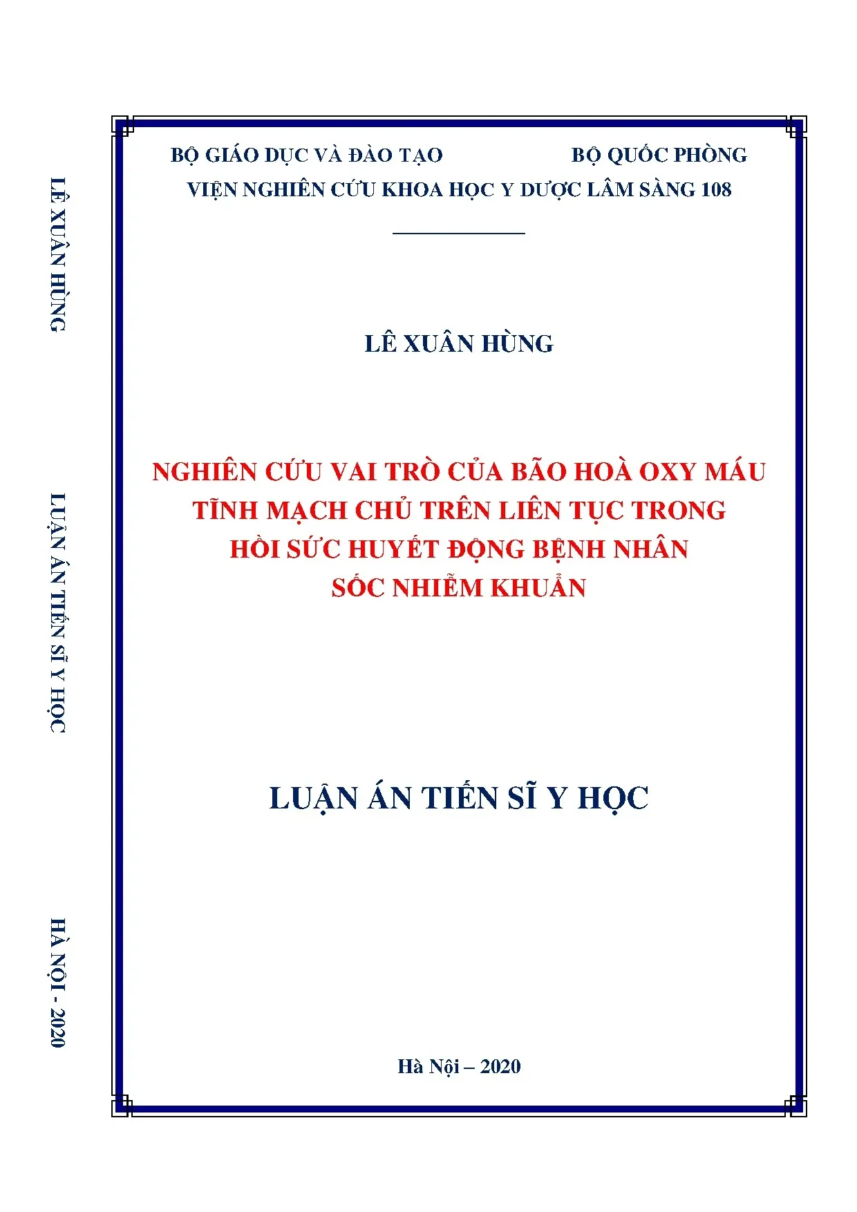 Vai trò bão hòa oxy máu tĩnh mạch trong sốc nhiễm khuẩn