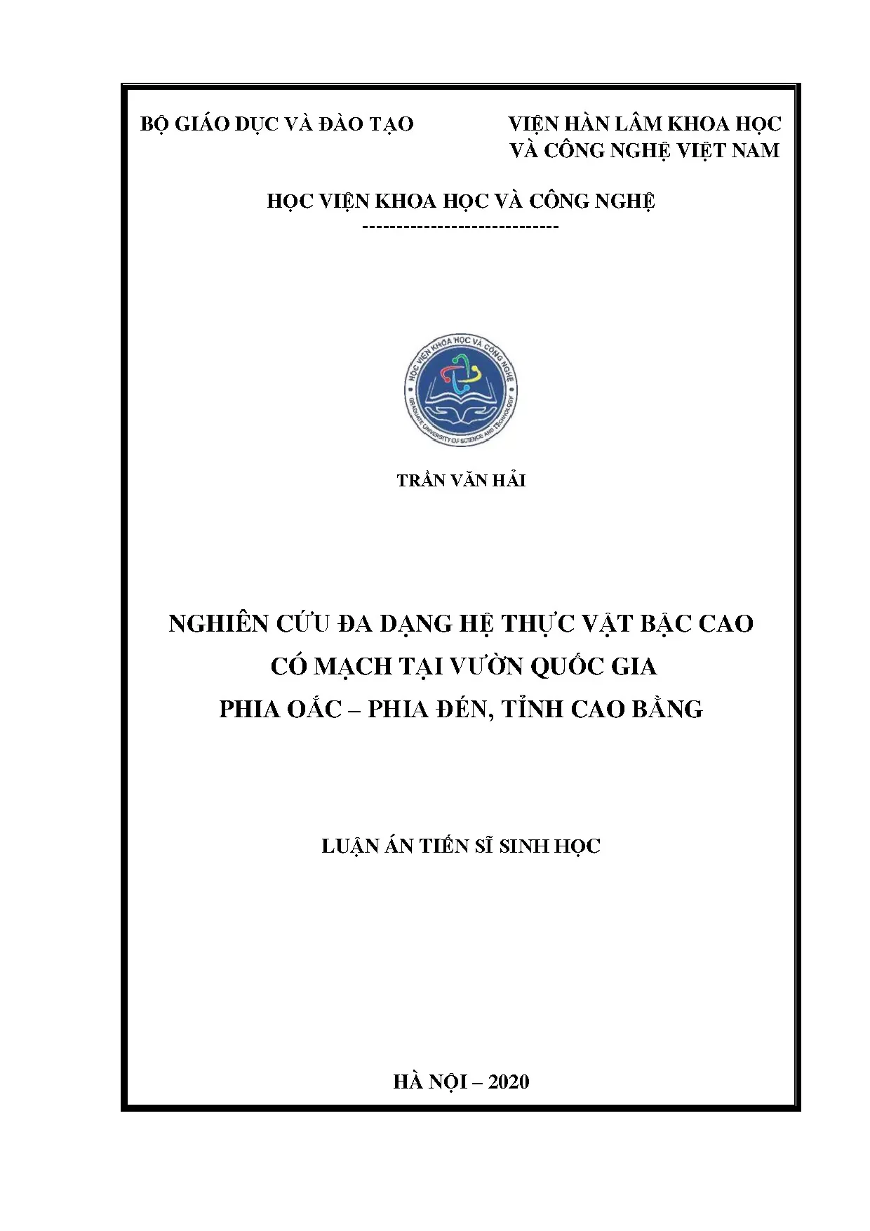 Nghiên cứu đa dạng thực vật bậc cao VQG Phia Oắc - Phia Đén