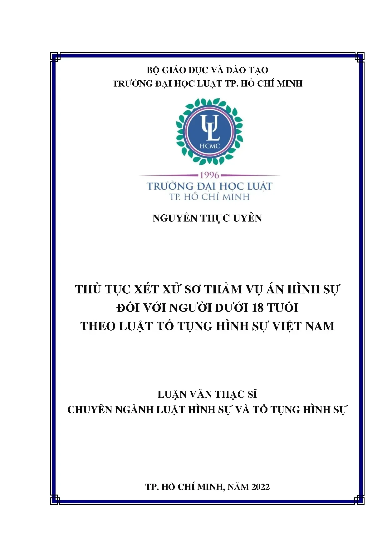 Thủ tục xét xử sơ thẩm hình sự người dưới 18 tuổi theo BLTTHS