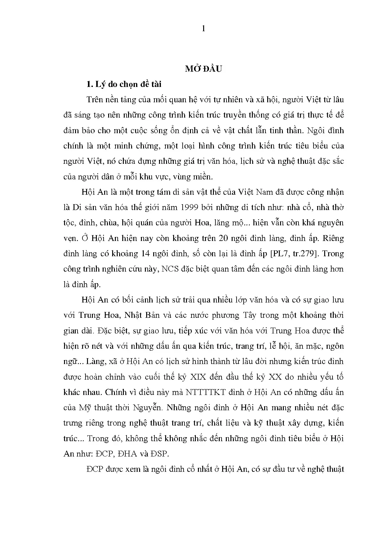 Nghệ thuật trang trí đình làng Hội An: Luận án toàn văn