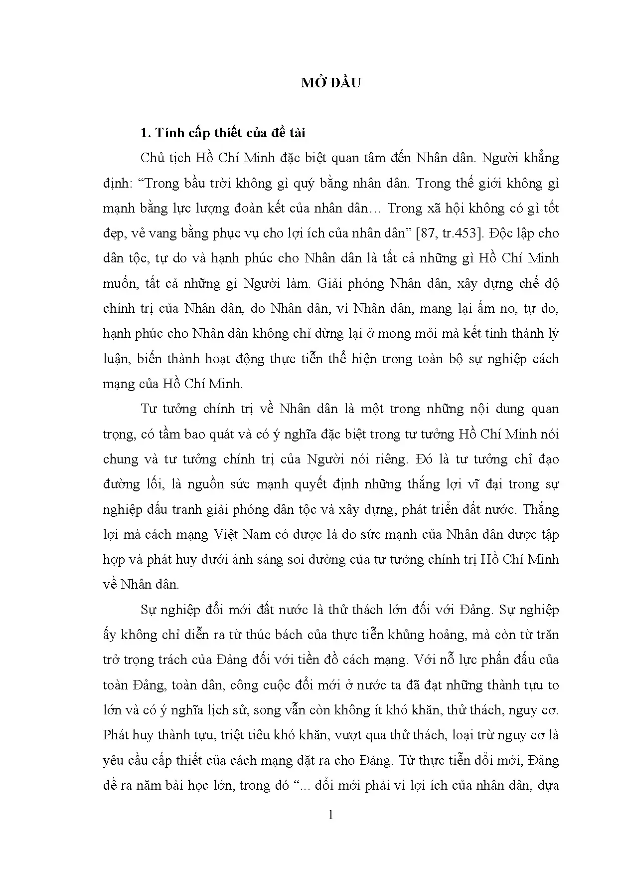 Tư tưởng Hồ Chí Minh về Nhân dân và ý nghĩa đổi mới