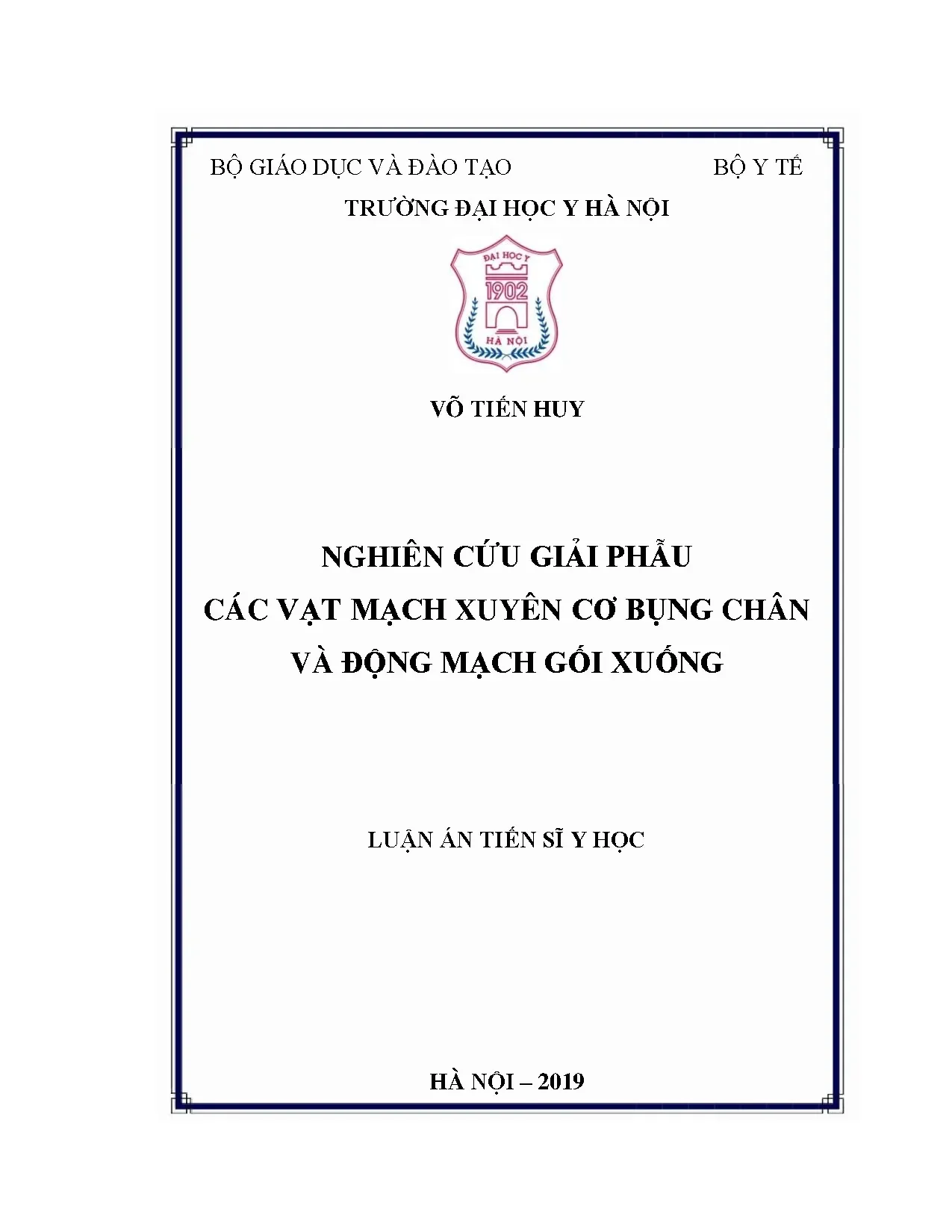 Nghiên cứu giải phẫu vạt mạch xuyên cơ bụng chân và động mạch gối xuống