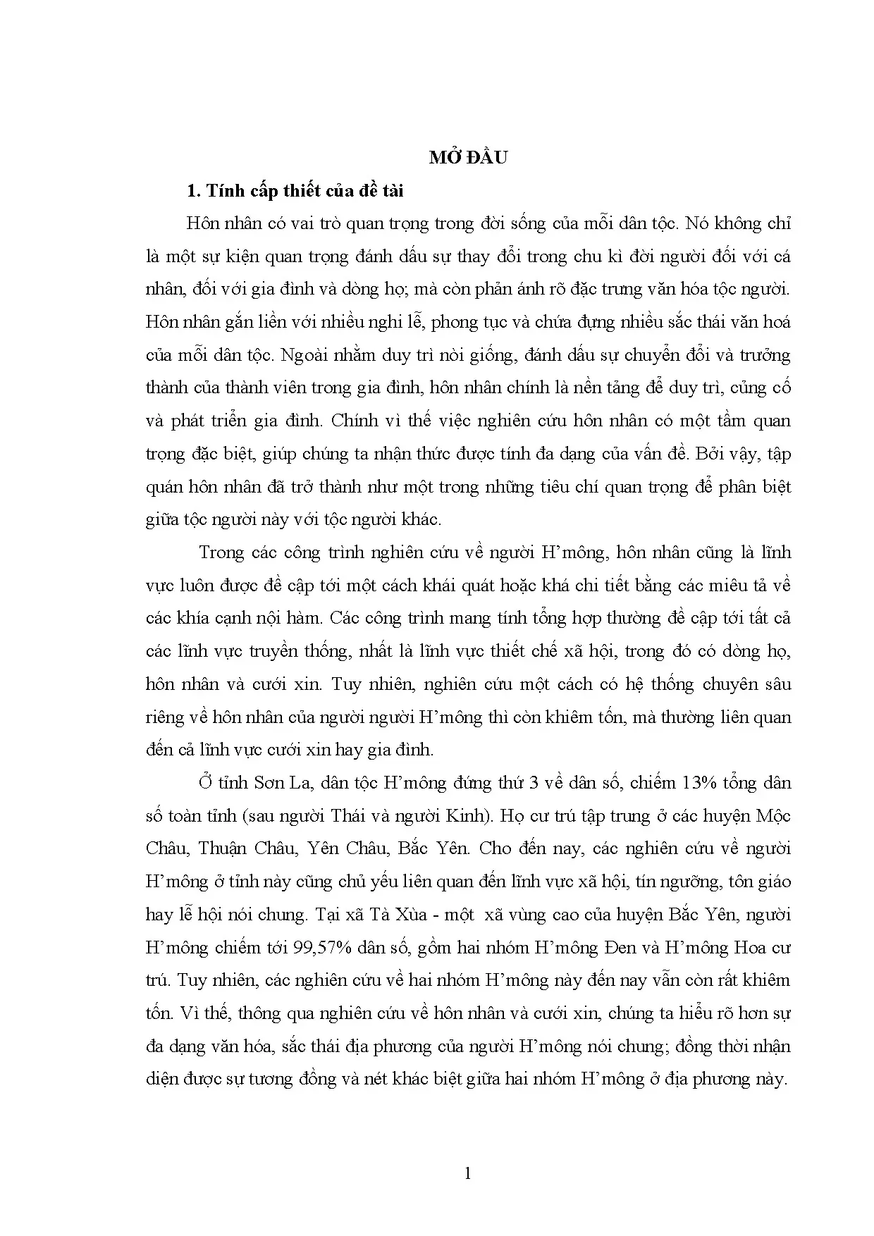 Nghiên cứu hôn nhân người H’mông Đen xã Tà Xùa, Sơn La