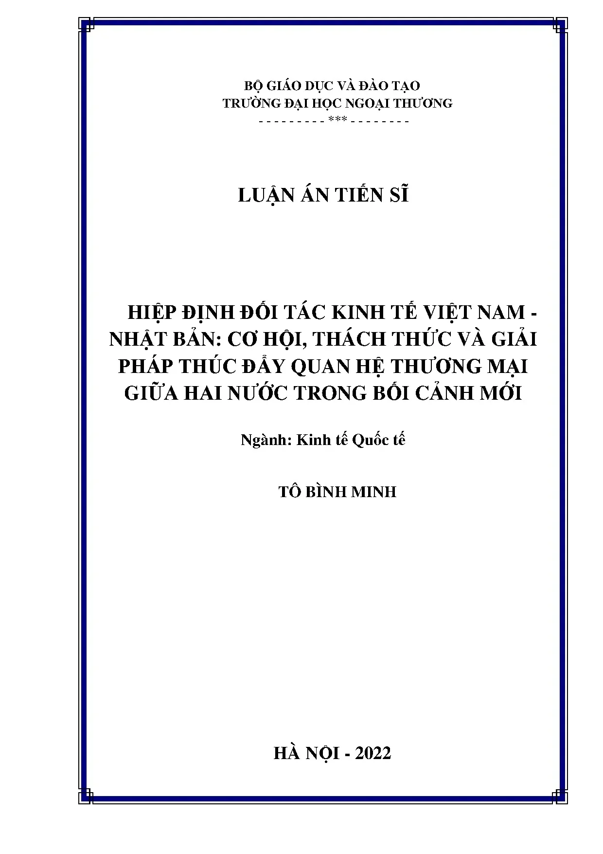 Hiệp định VJEPA: Cơ hội, thách thức & giải pháp thúc đẩy thương mại Việt Nam - Nhật Bản