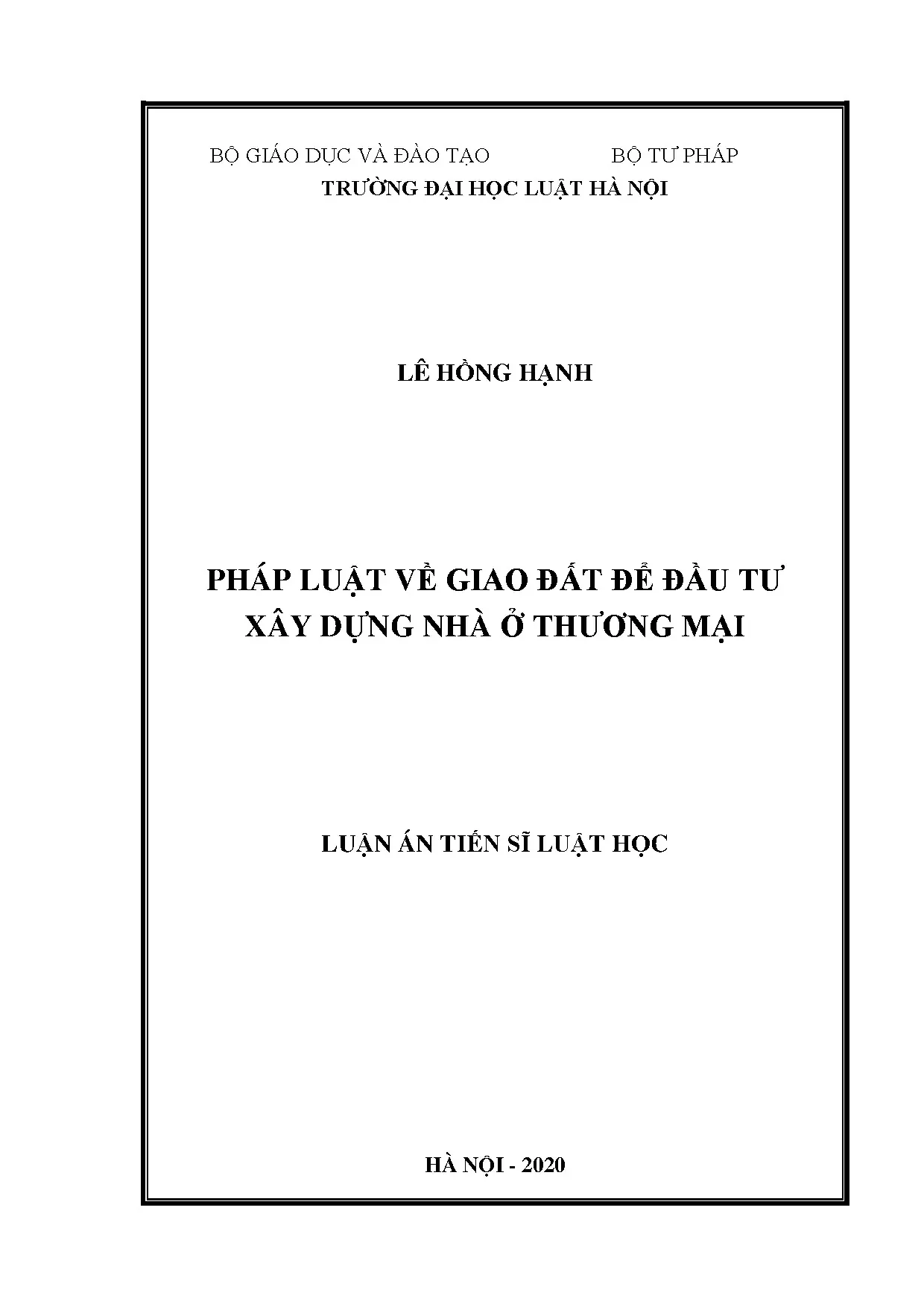 Pháp luật giao đất để đầu tư xây dựng nhà ở thương mại