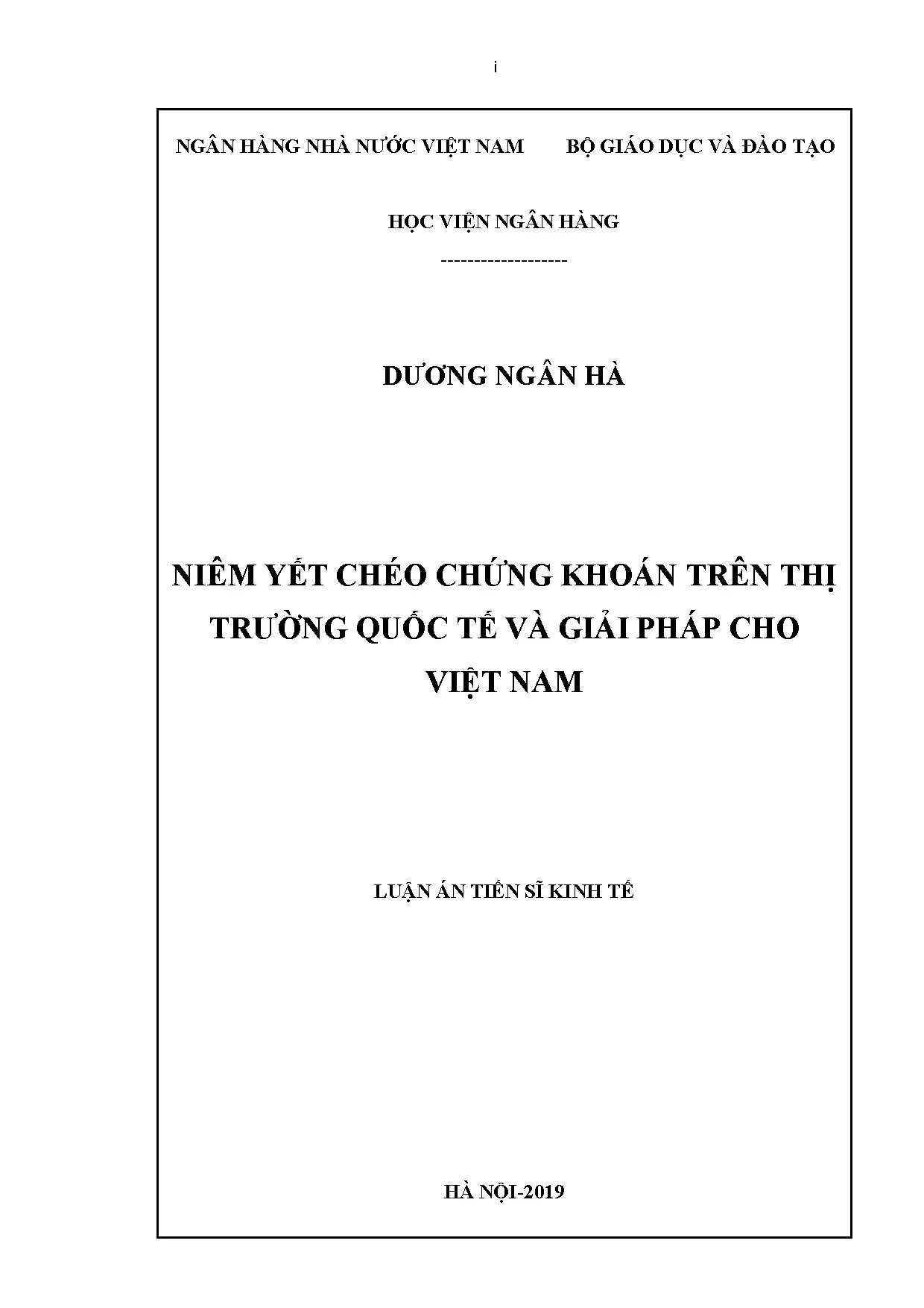 Niêm yết chéo chứng khoán quốc tế và giải pháp cho Việt Nam