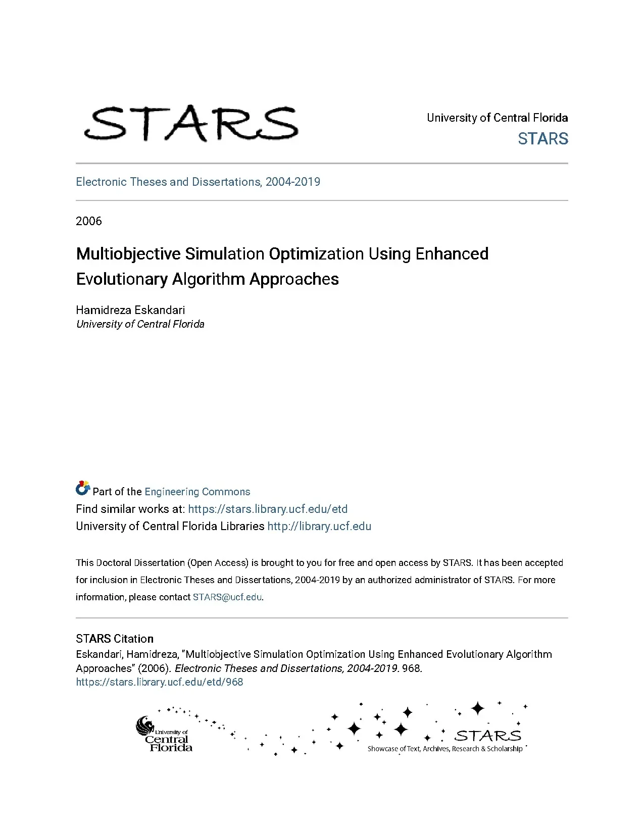 Multiobjective simulation optimization using enhanced evolut