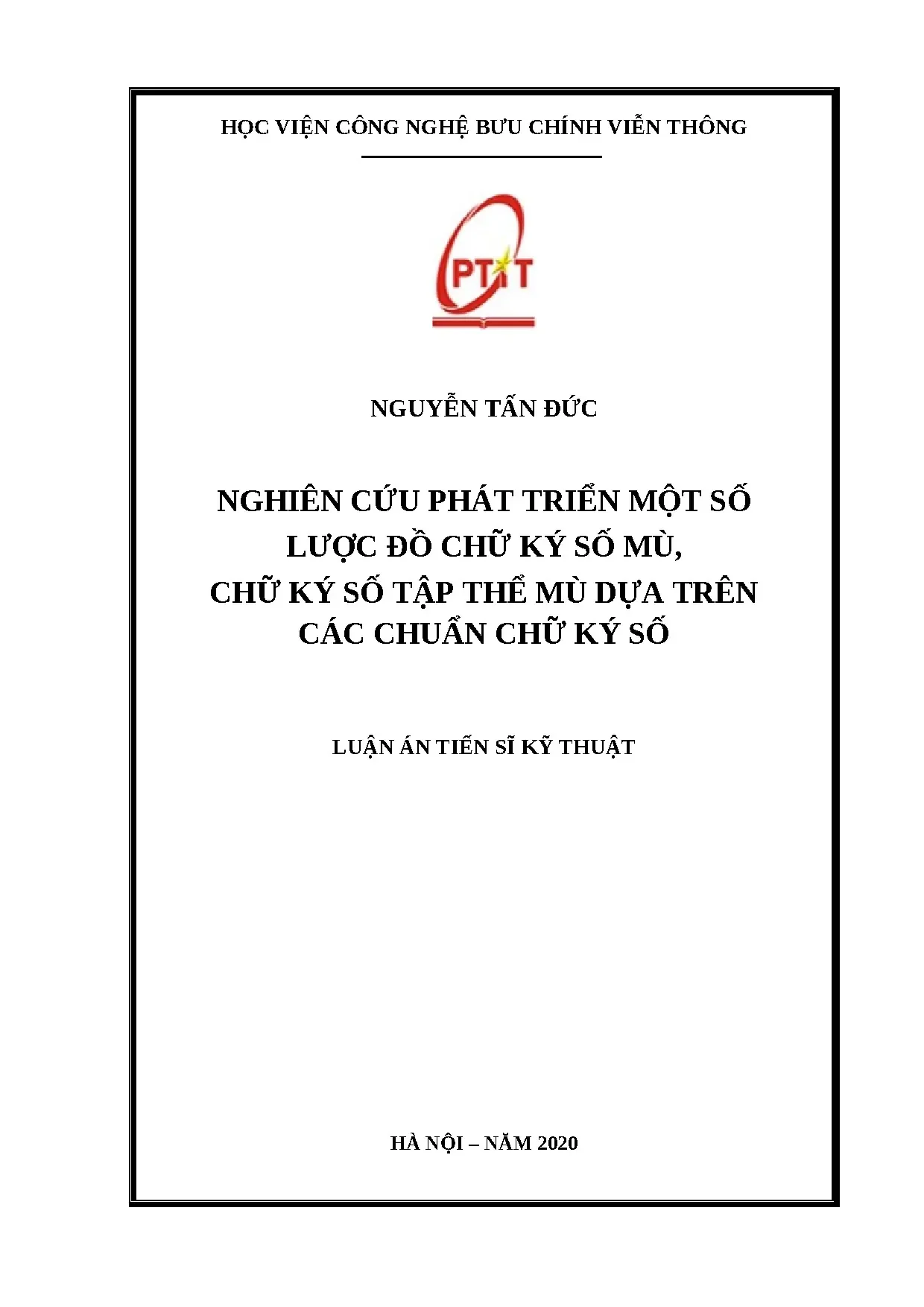Luận án tiến sĩ kỹ thuật nghiên cứu phát triển một số lược đ