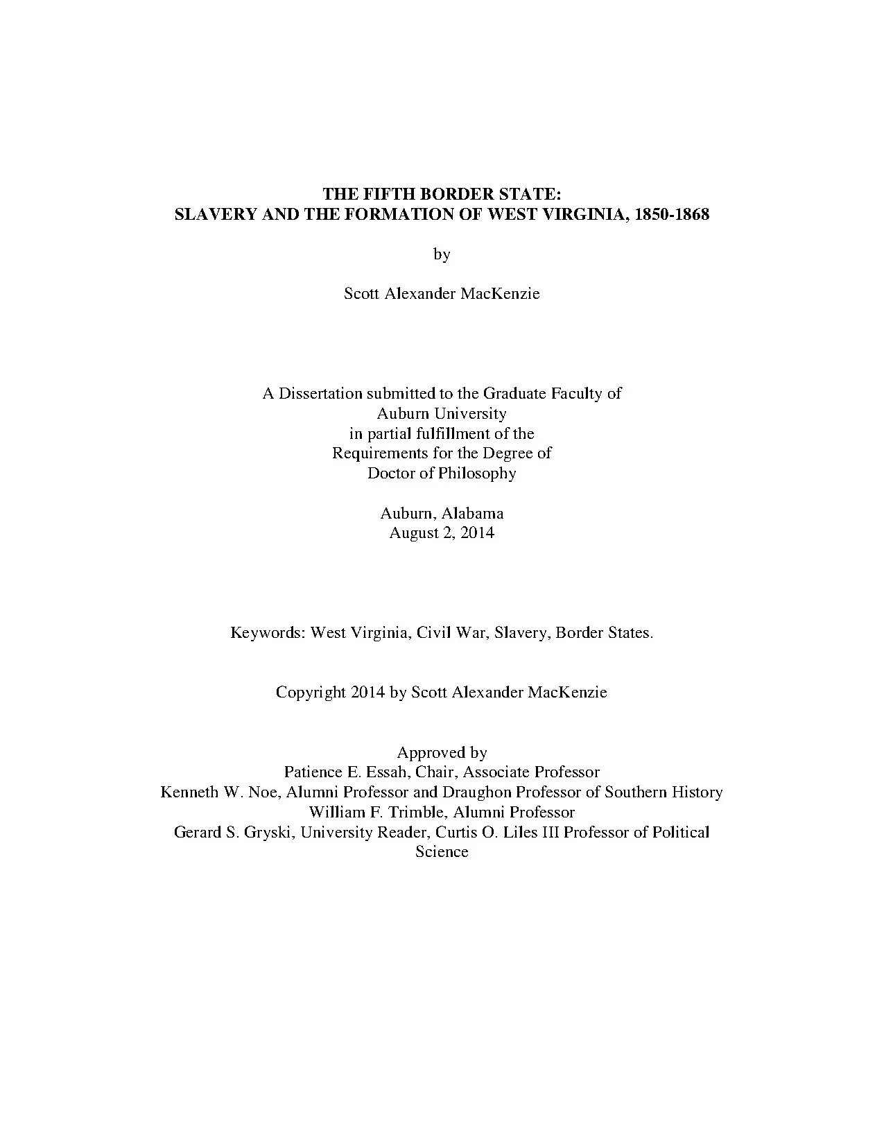 Mackenzie dissertation 2 binding
