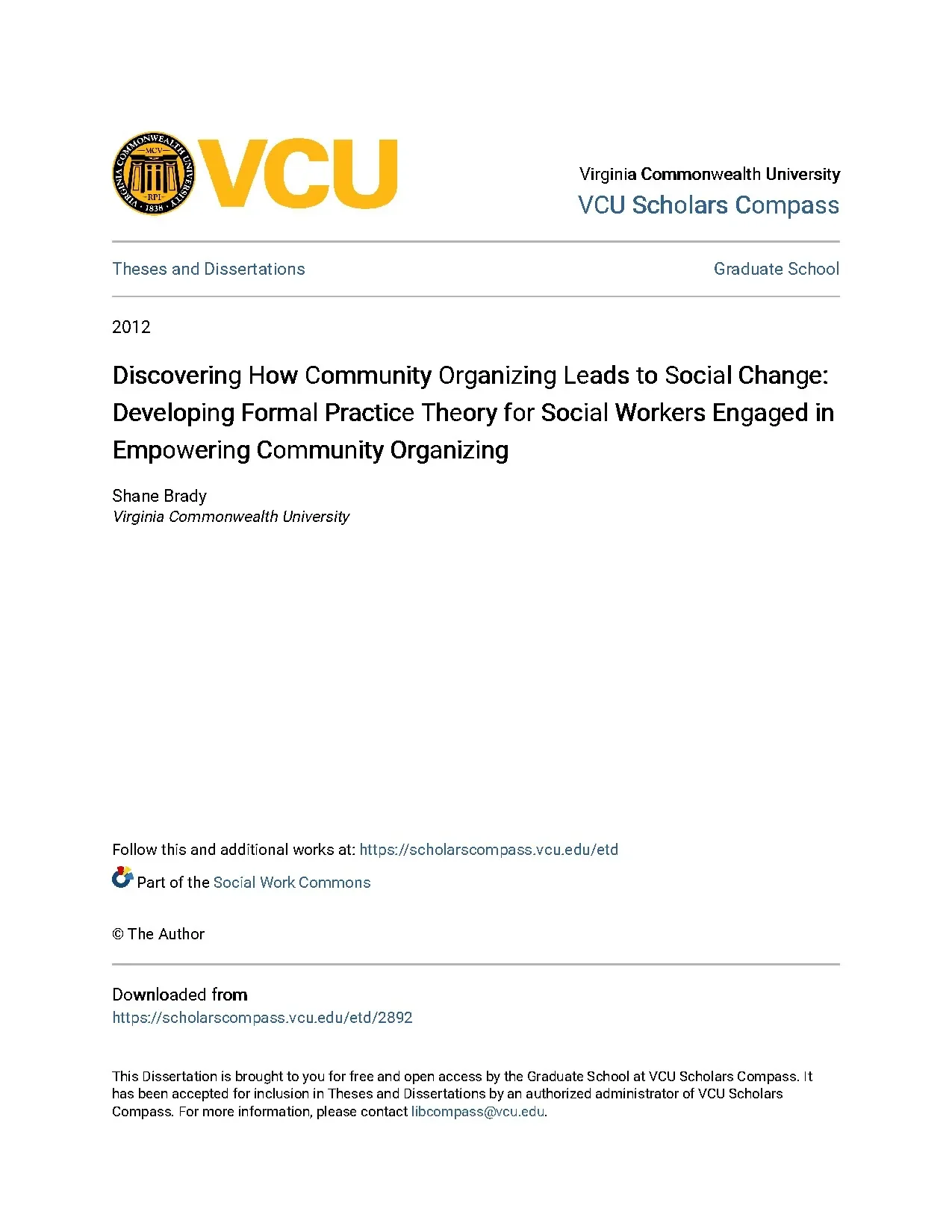 Discovering how community organizing leads to social change