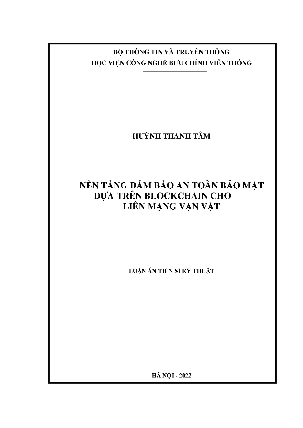 Blockchain cho Liên mạng Vạn vật: Đảm bảo An toàn & Bảo mật