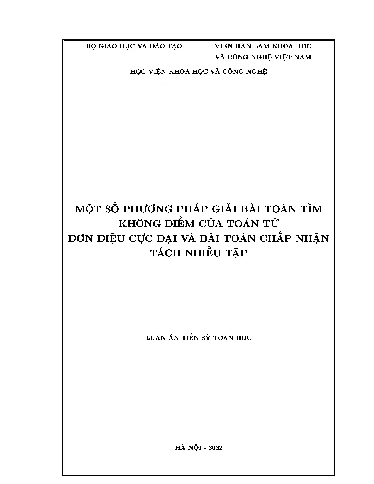 Tìm điểm bất động của toán tử đơn điệu cực đại