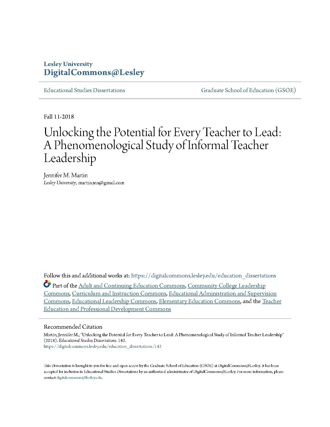 Unlocking the potential for every teacher to lead a phenomen