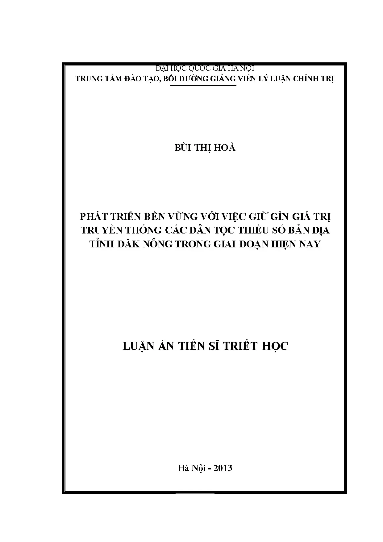 Phát triển bền vững & giá trị truyền thống dân tộc thiểu số Đăk Nông