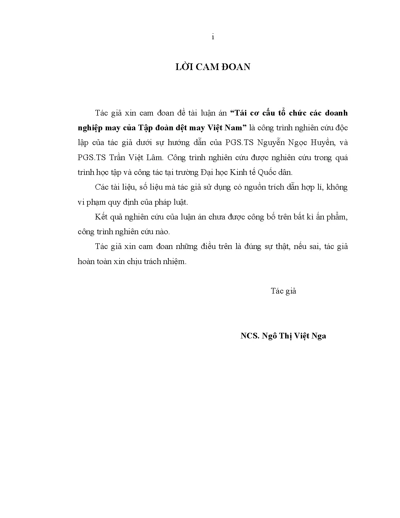 Luận án tiến sĩ tái cơ cấu tổ chức các doanh nghiệp ma