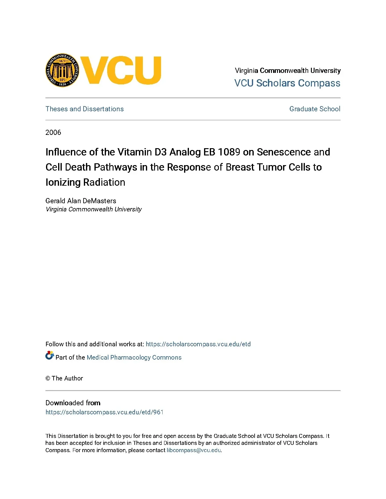 Influence of the vitamin d3 analog eb 1089 on senescence and