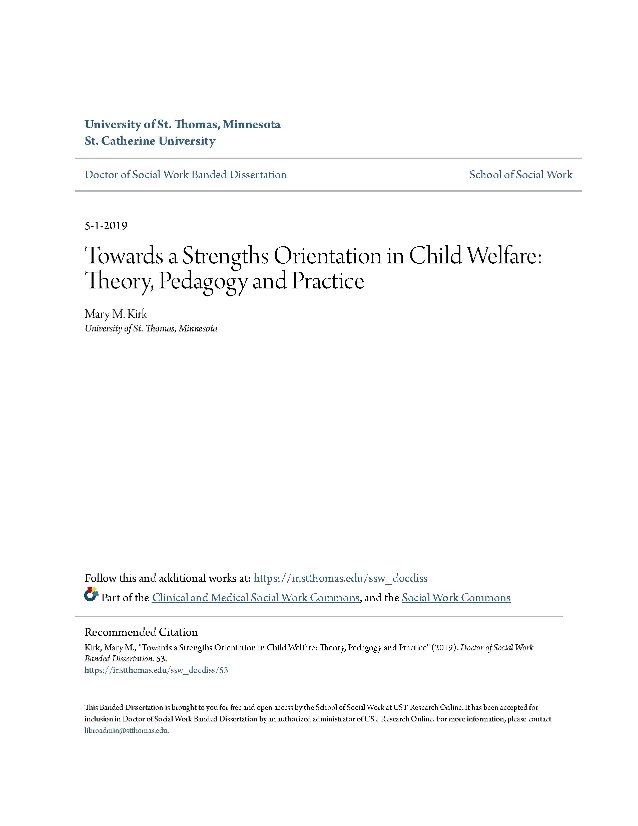 Định hướng thế mạnh trong Phúc lợi Trẻ em: Lý thuyết & Thực hành