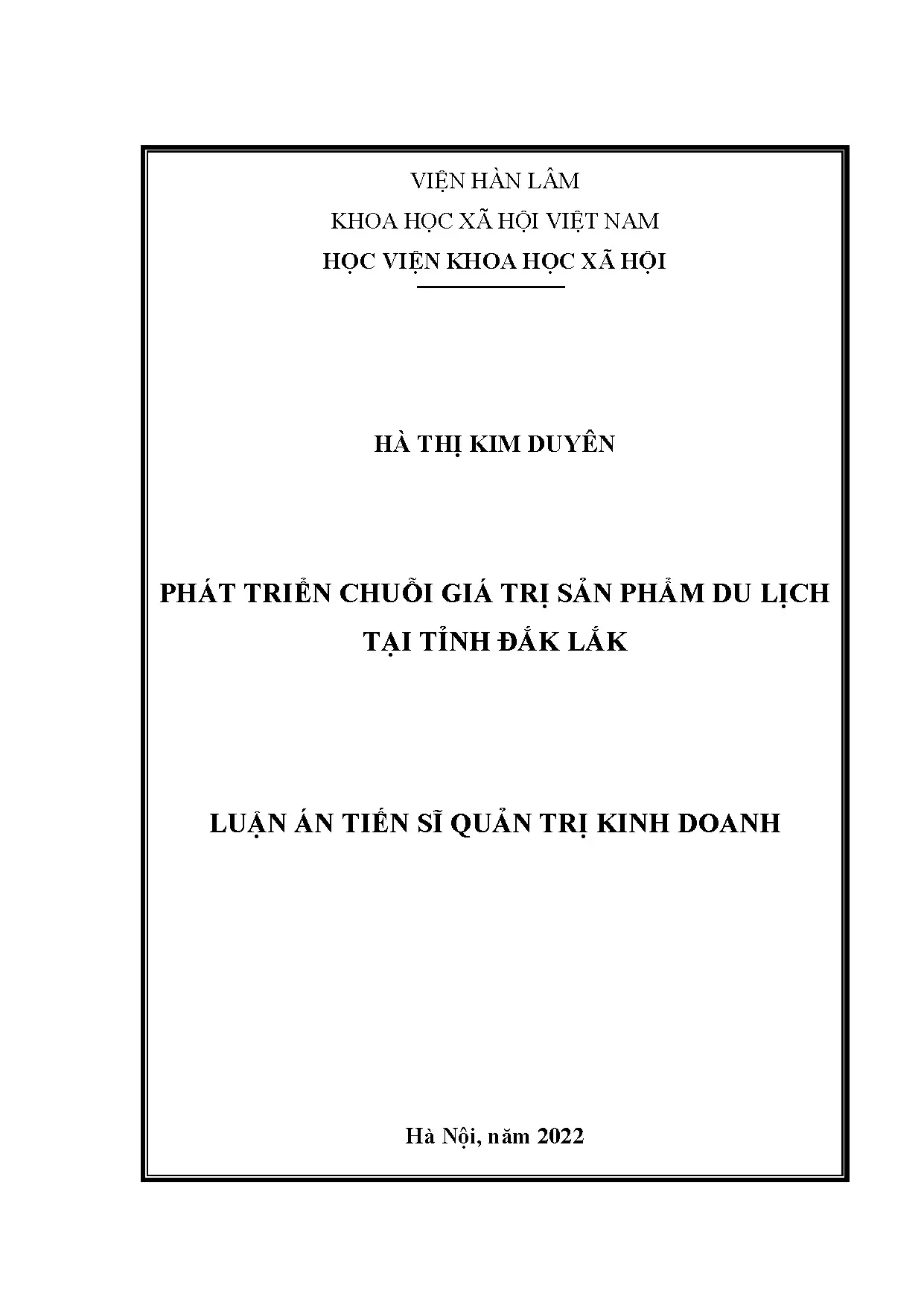 Phát triển chuỗi giá trị sản phẩm du lịch tại Đắk Lắk