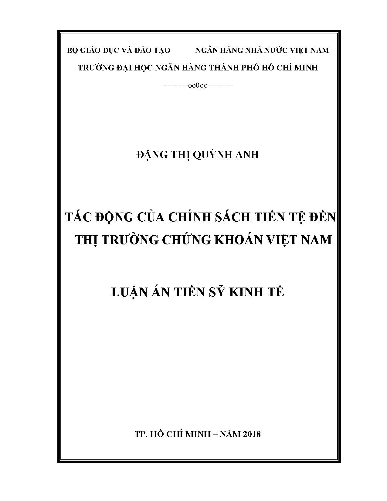 Tác động chính sách tiền tệ đến chứng khoán Việt Nam