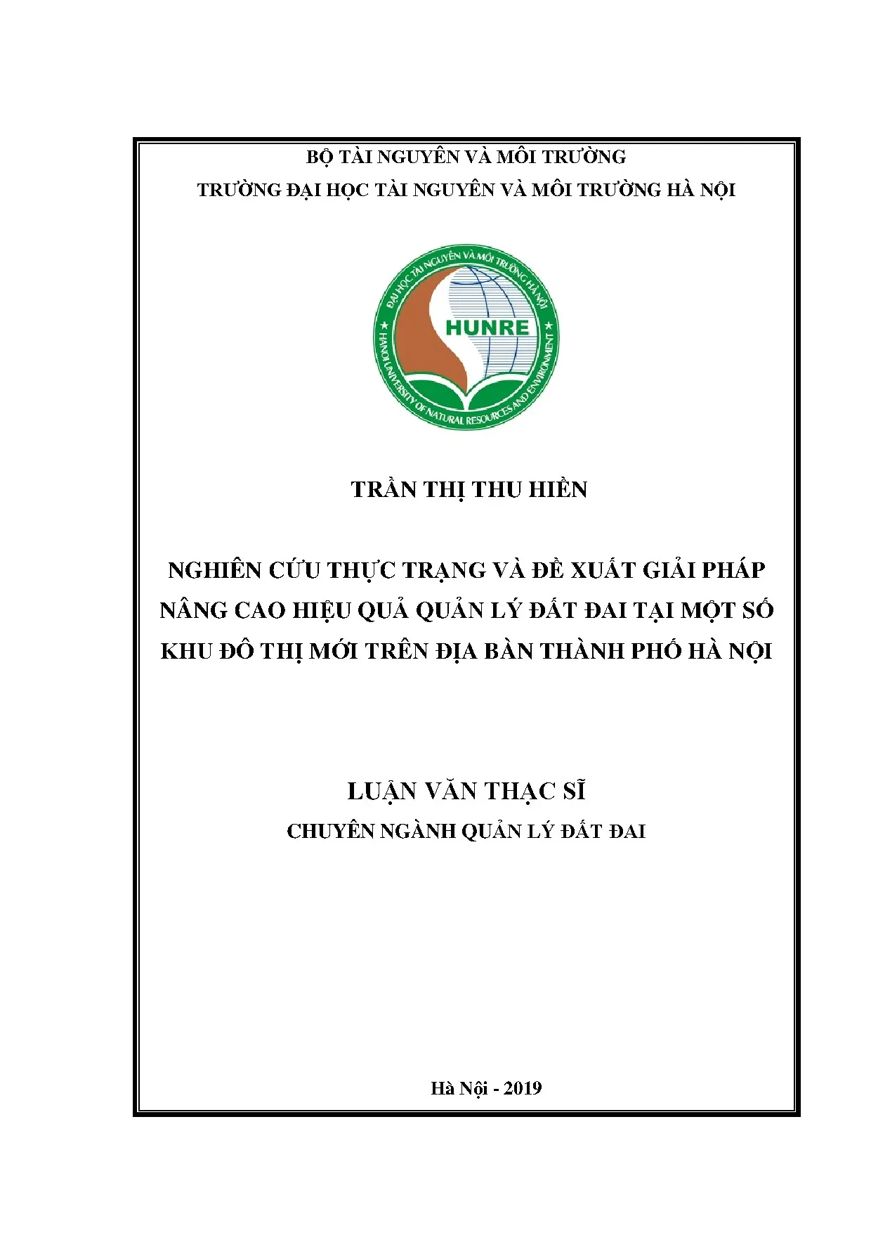 Quản lý đất đai đô thị Hà Nội: Thực trạng và giải pháp