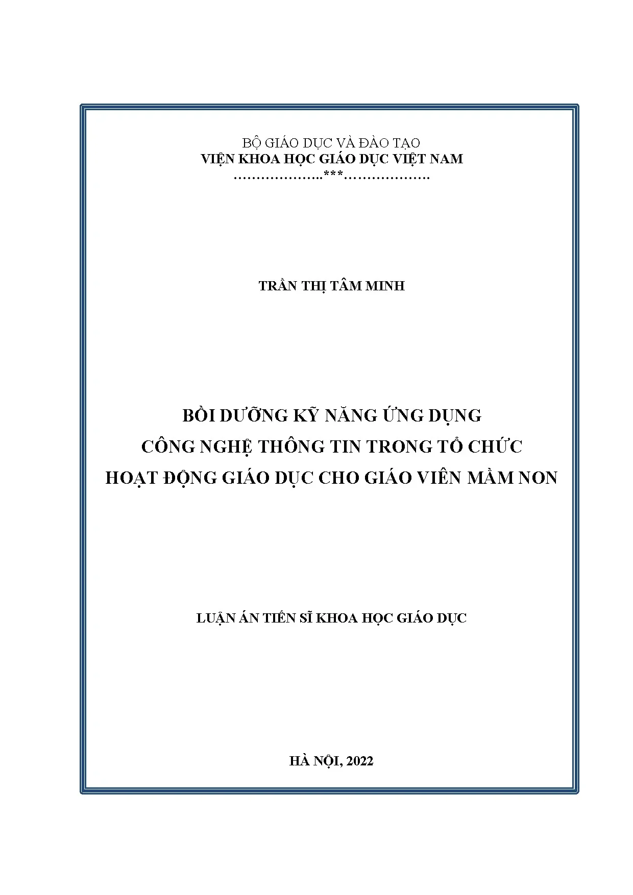 Bồi dưỡng kỹ năng ứng dụng CNTT cho giáo viên mầm non